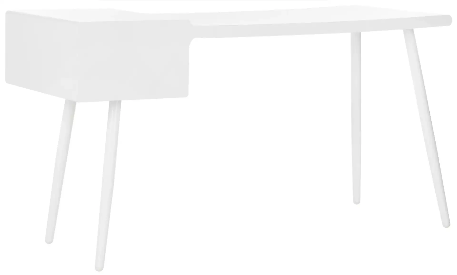 Ferli Desk in Matte White, detail view