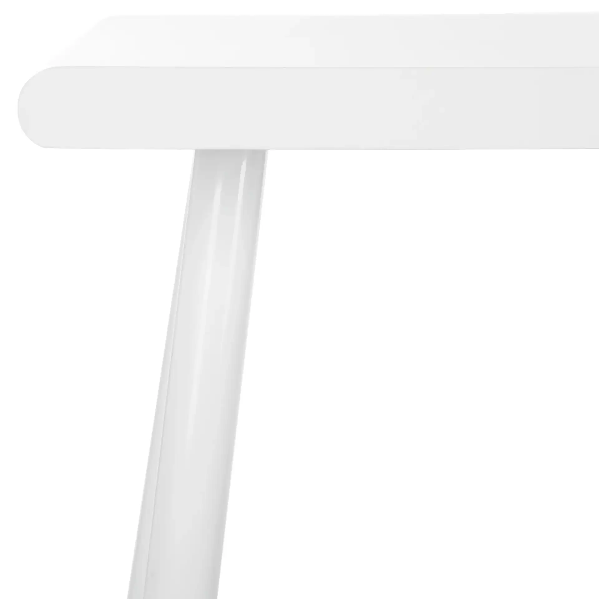Ferli Desk in Matte White in a styled room