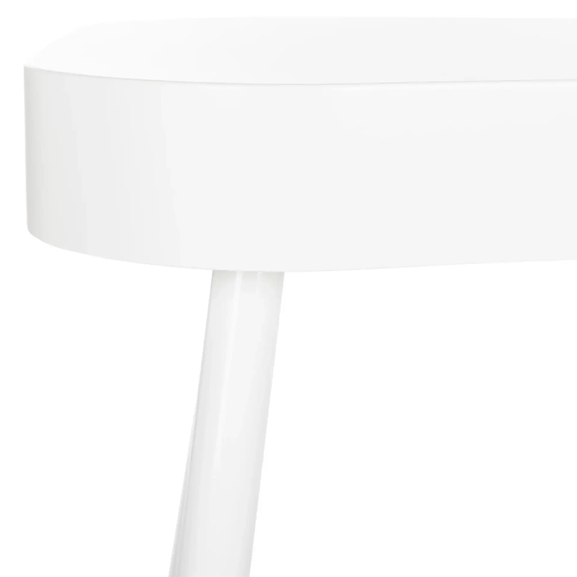Madan Desk in White in a styled room
