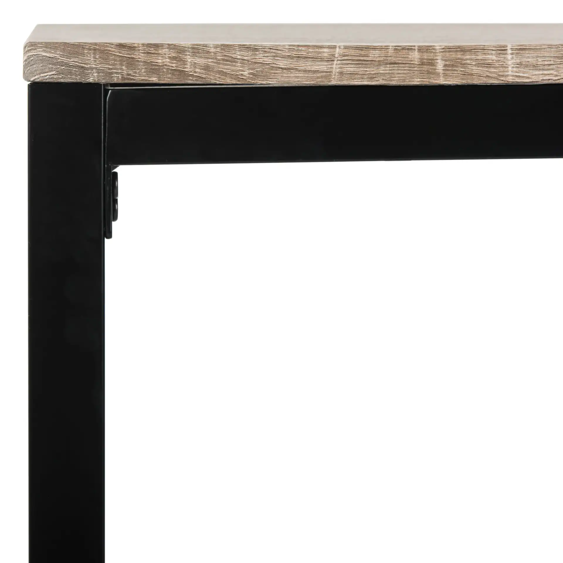 Janison Desk in Brown in a styled room