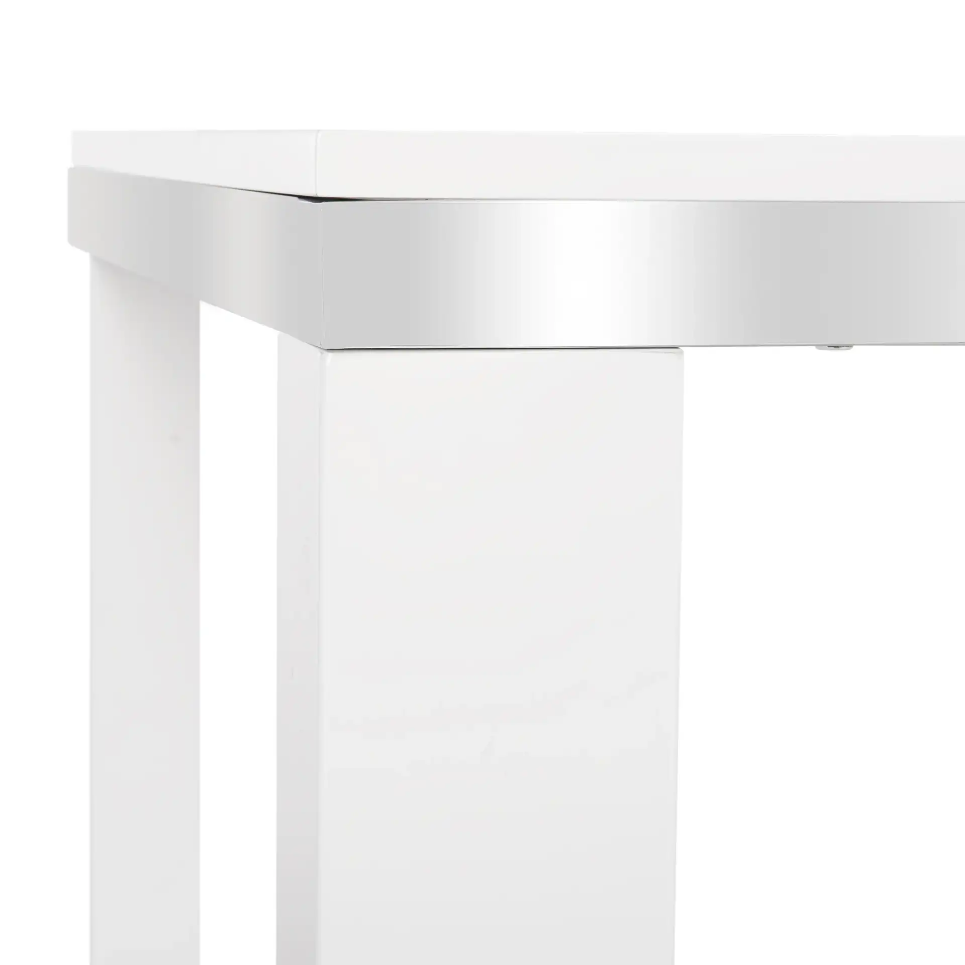 Enos Desk in White in a styled room