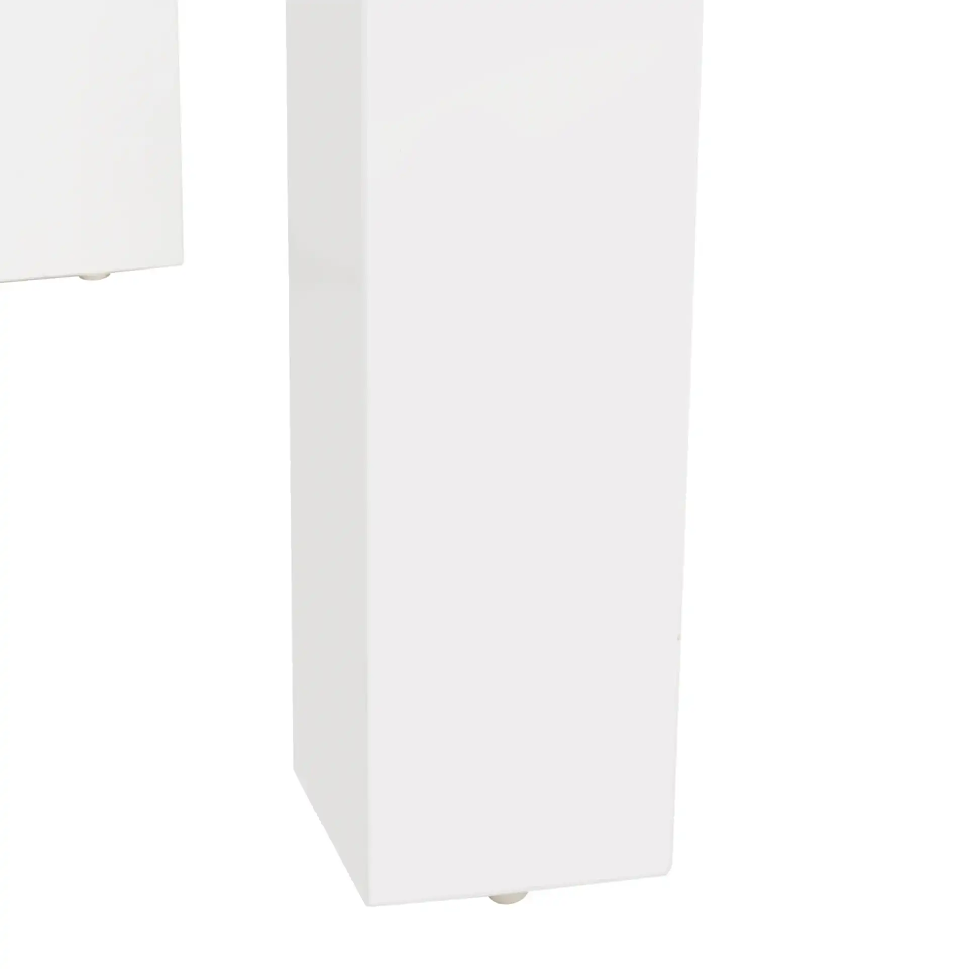 Enos Desk in White, detail view