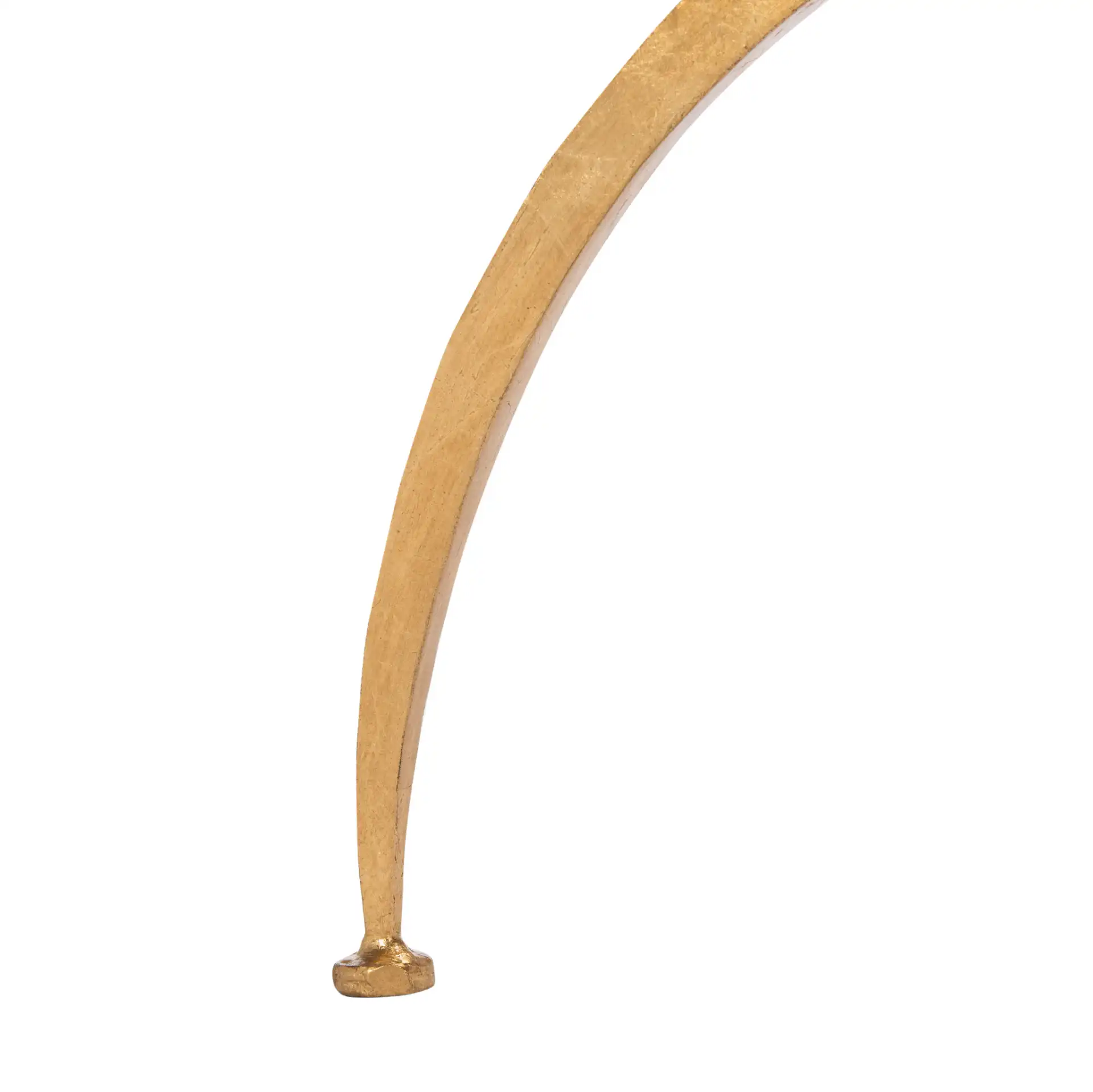 Myrna Accent Table in Gold / White Granite, detail view