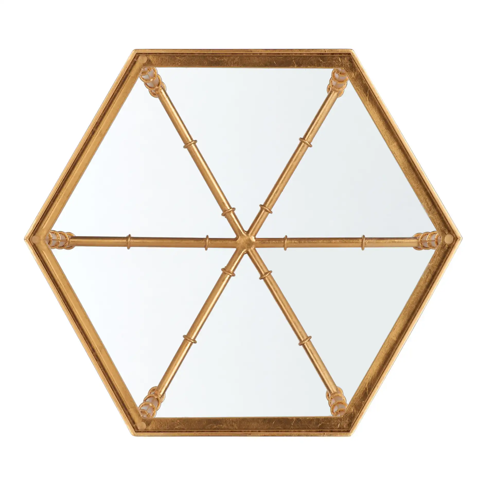 Kerri Accent Table in Gold / Clear, detail view