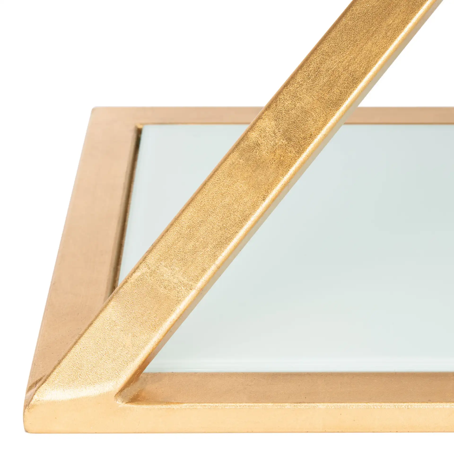 Andrea Accent Table in Gold / White, detail view