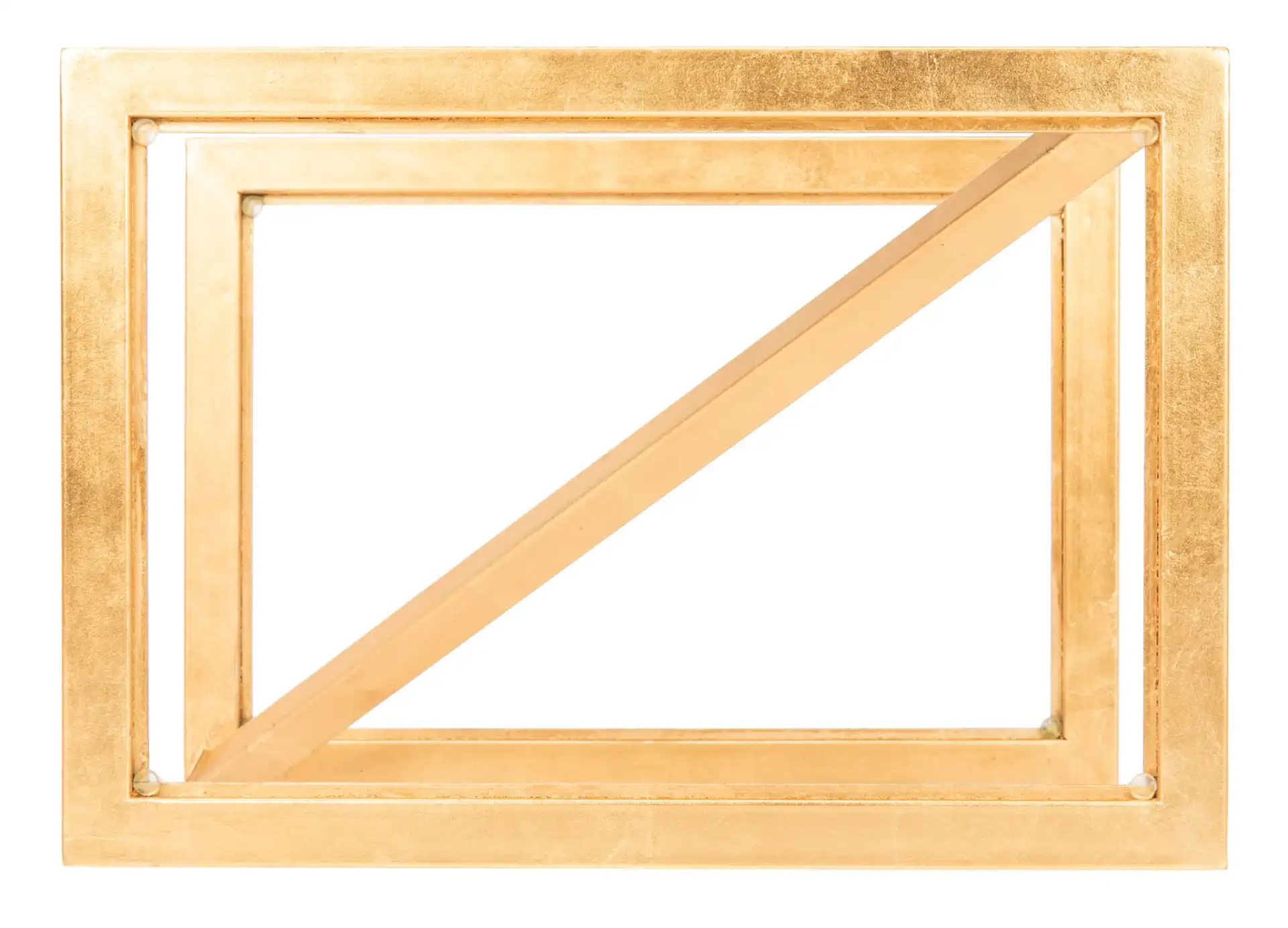 Andrea Accent Table in Gold / White, detail view