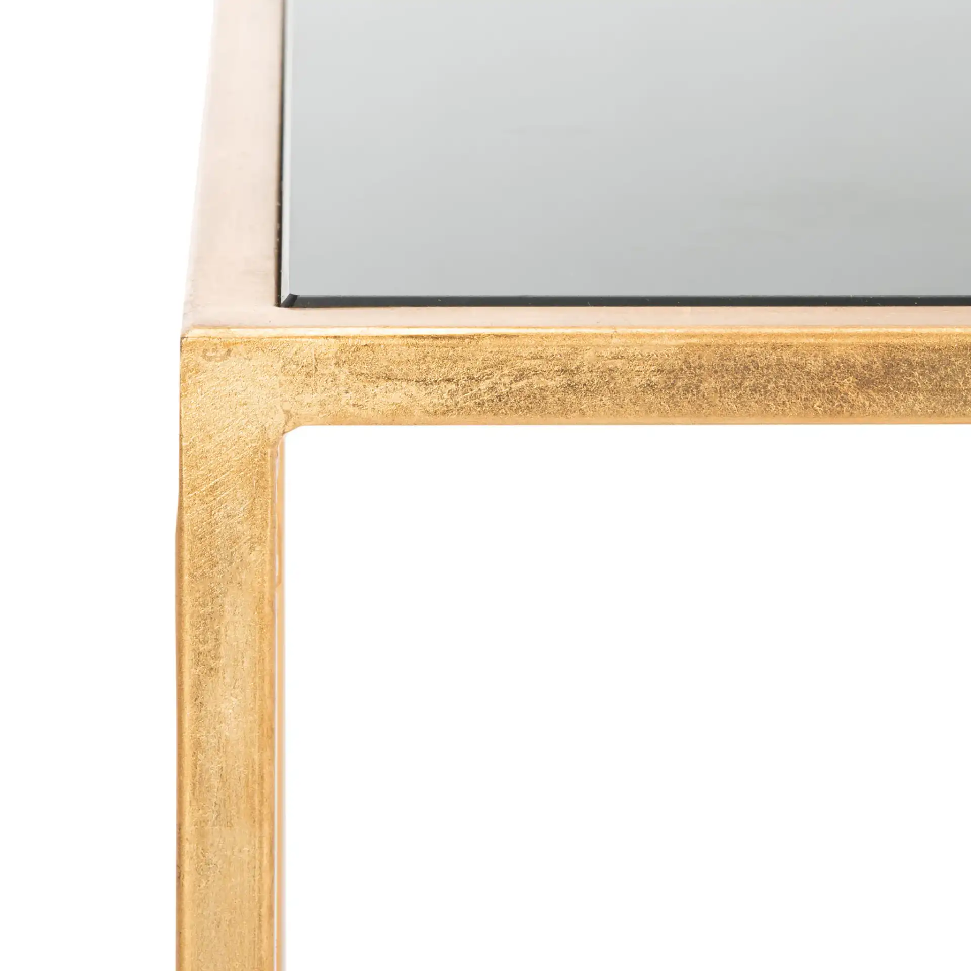 Kiley Accent Table in Gold / Black in a styled room