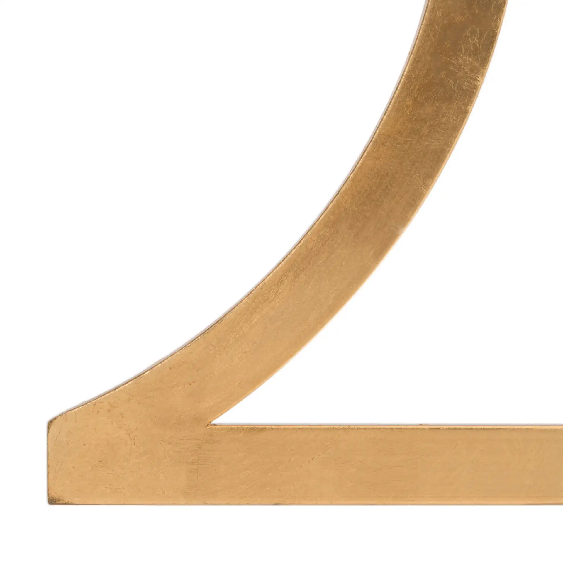 Sullivan Accent Table in Gold / White Clear, detail view