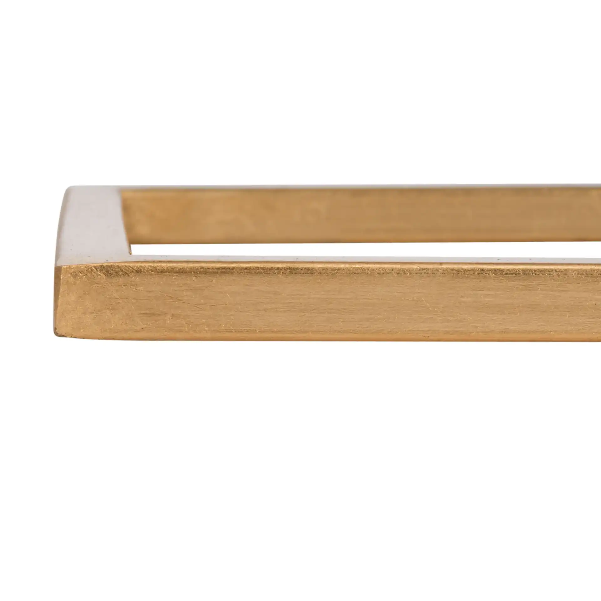 Neil Accent Table in Gold / White Clear, detail view