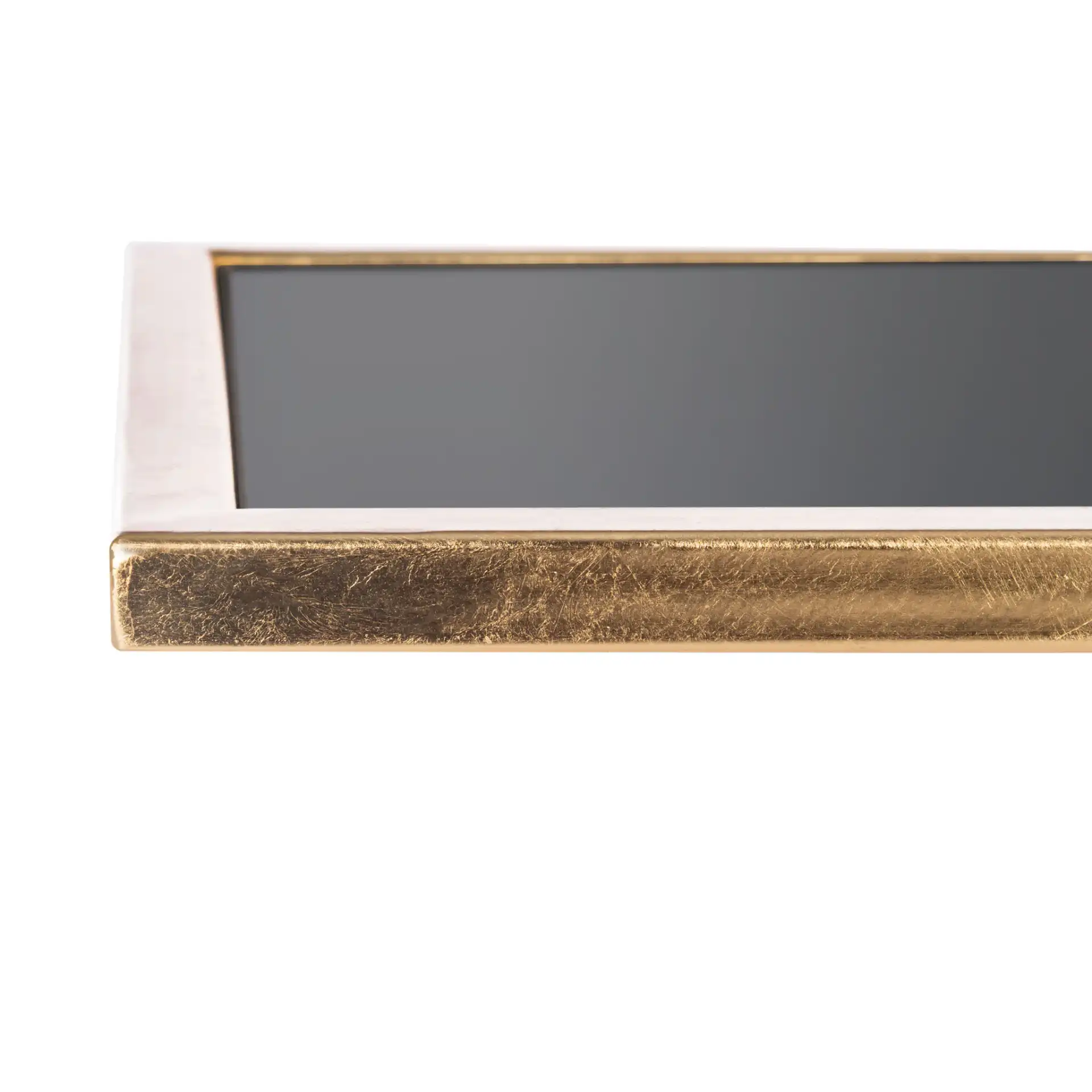 Neil Accent Table in Gold / White Clear in a styled room