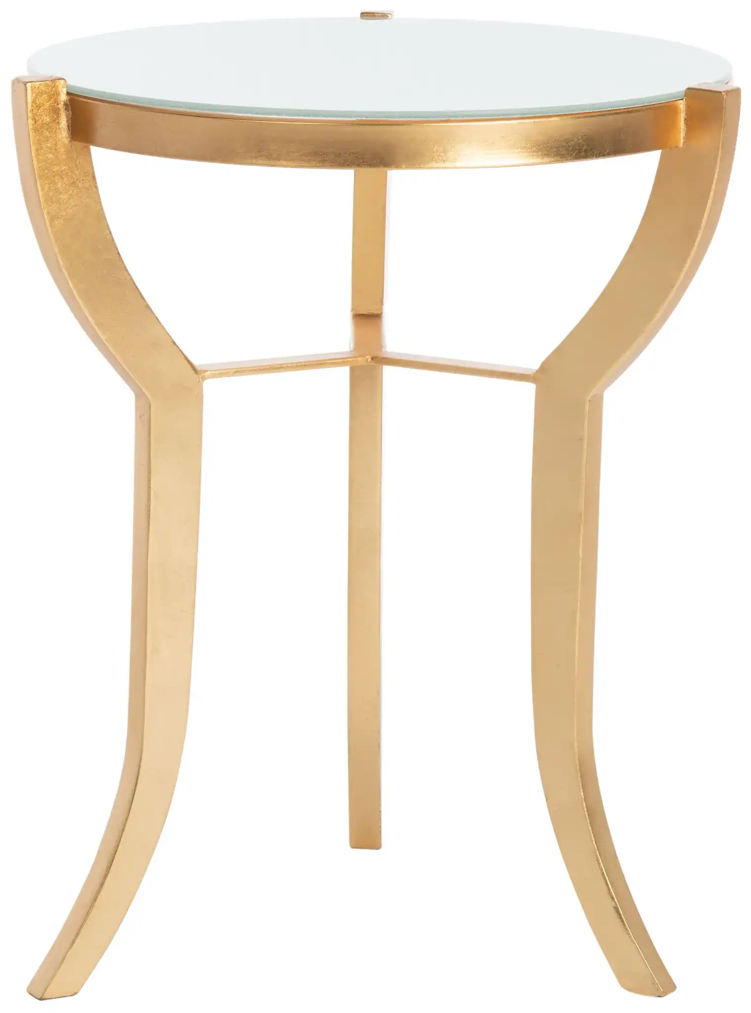 Ormond Accent Table in Gold / White