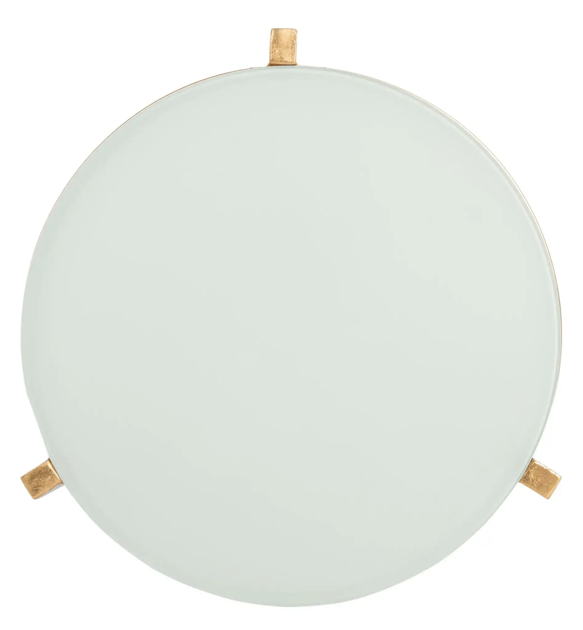 Ormond Accent Table in Gold / White, detail view