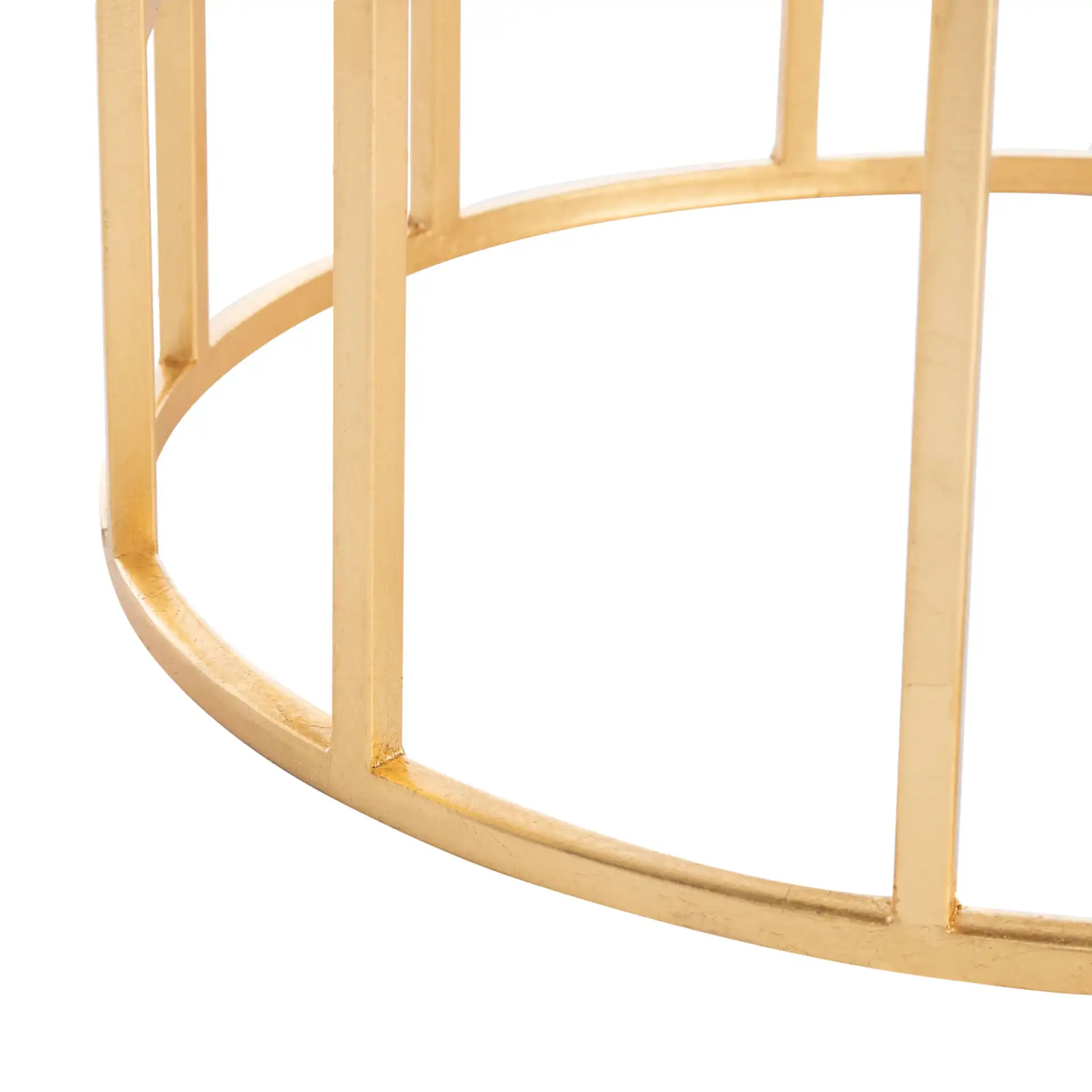 Doreen Accent Table in Gold, detail view