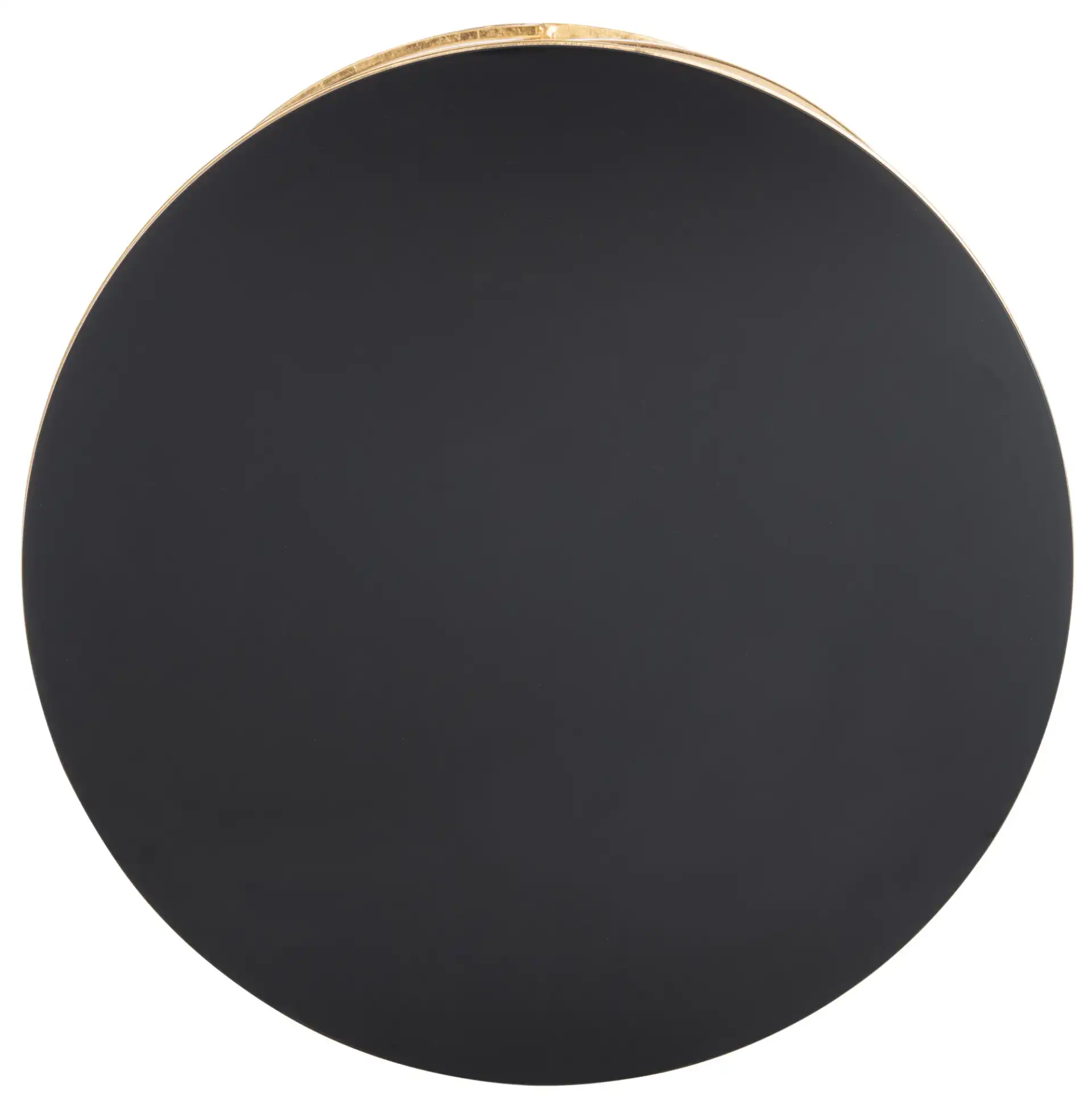 Cagney Accent Table in Gold / Black Clear, detail view