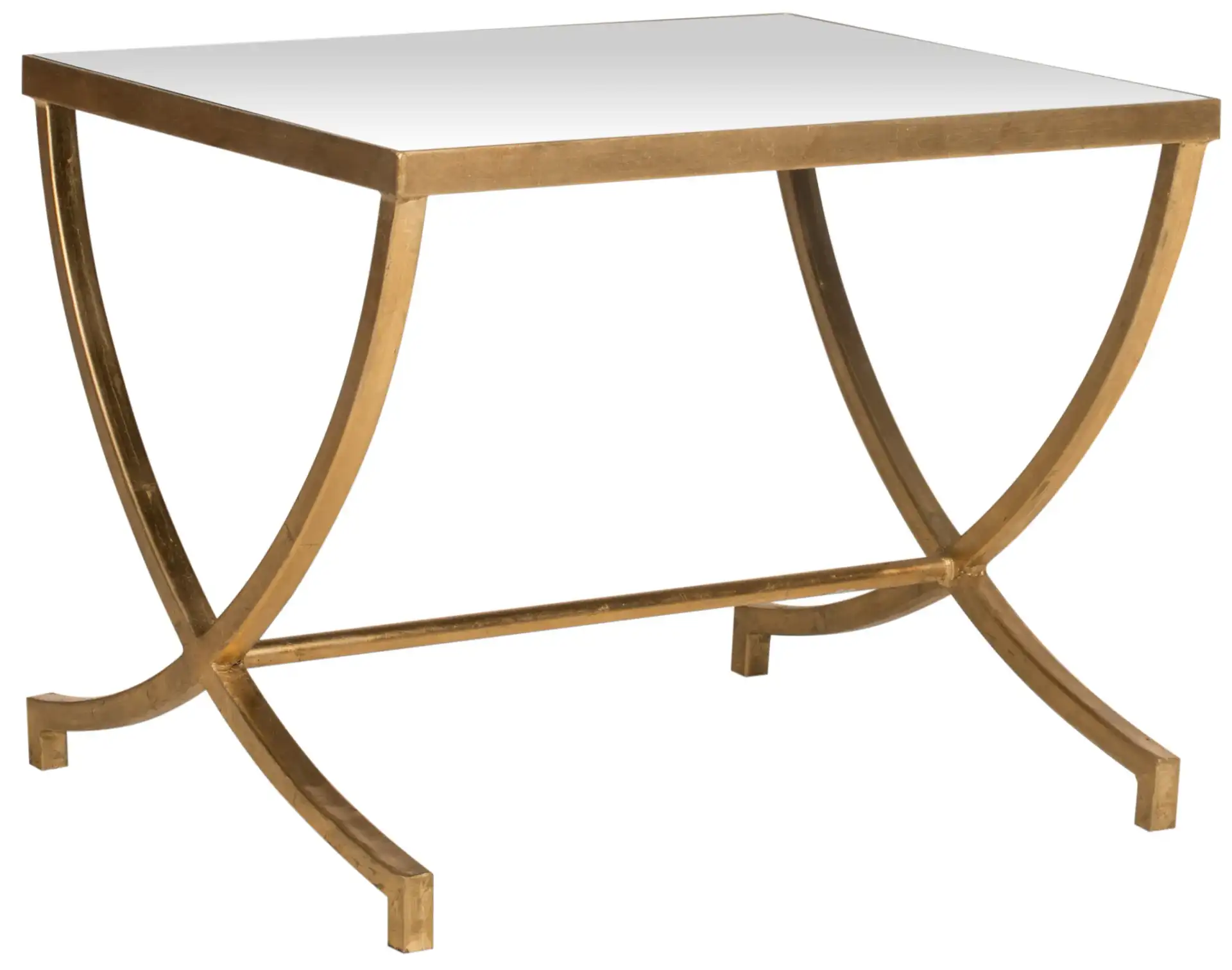 Maureen Accent Table in Gold, detail view