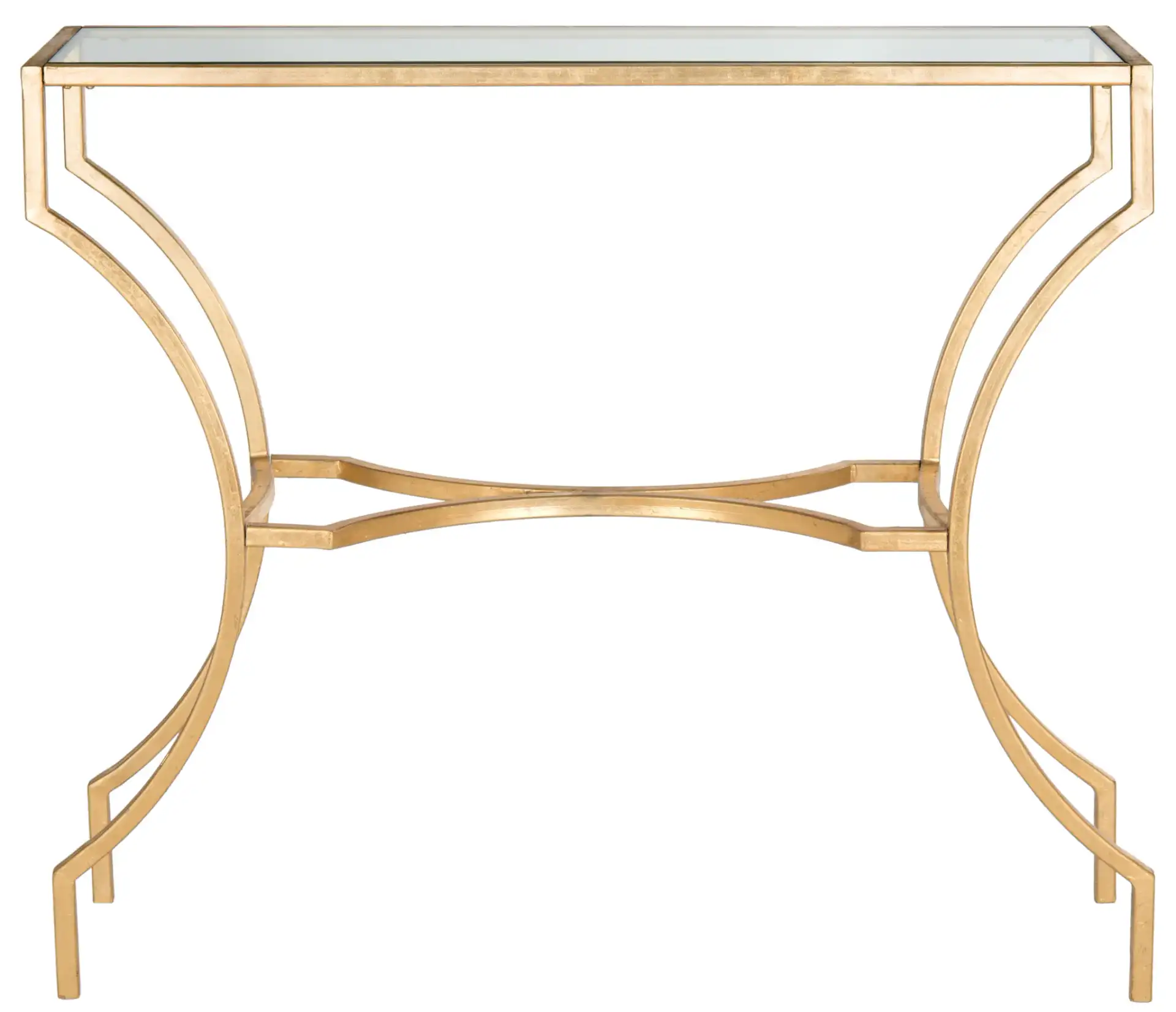 Alphonse Console in Gold / Clear