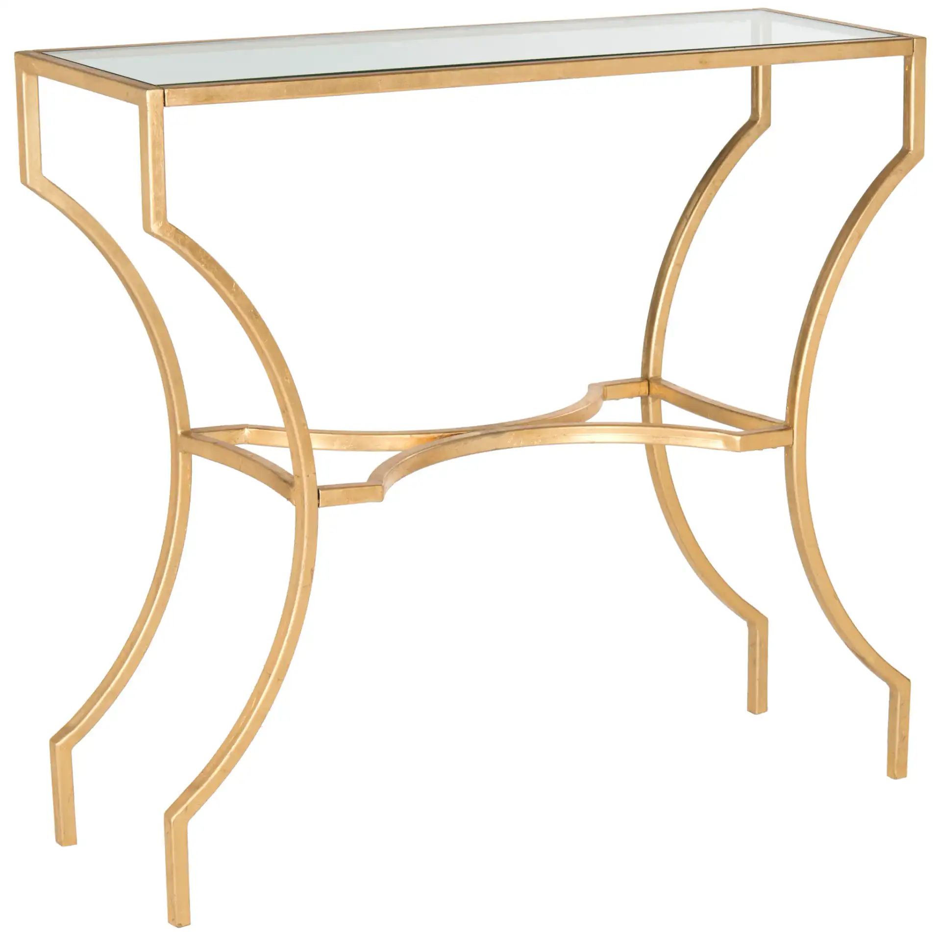 Alphonse Console in Gold / Clear, detail view