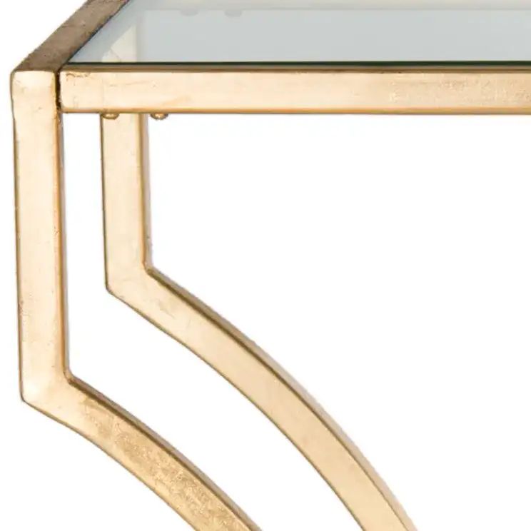Alphonse Console in Gold / Clear, detail view