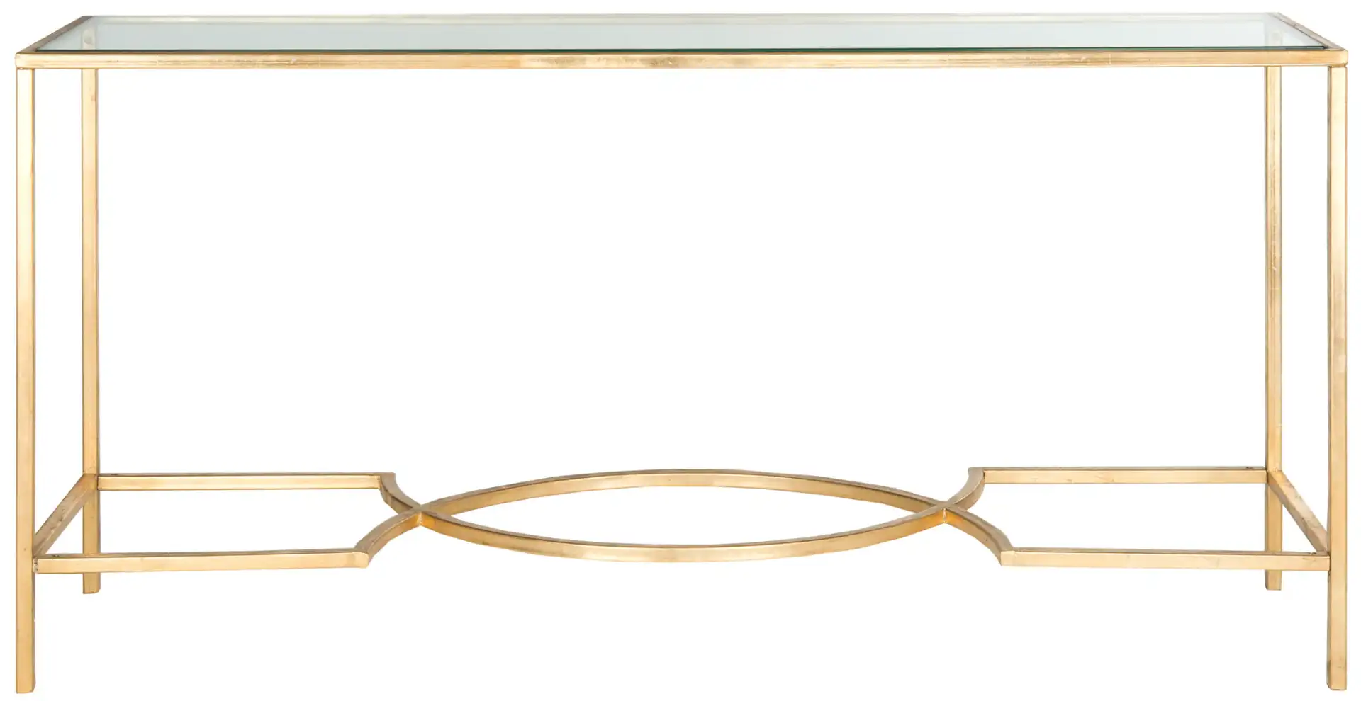 Inga Console in Gold / Clear