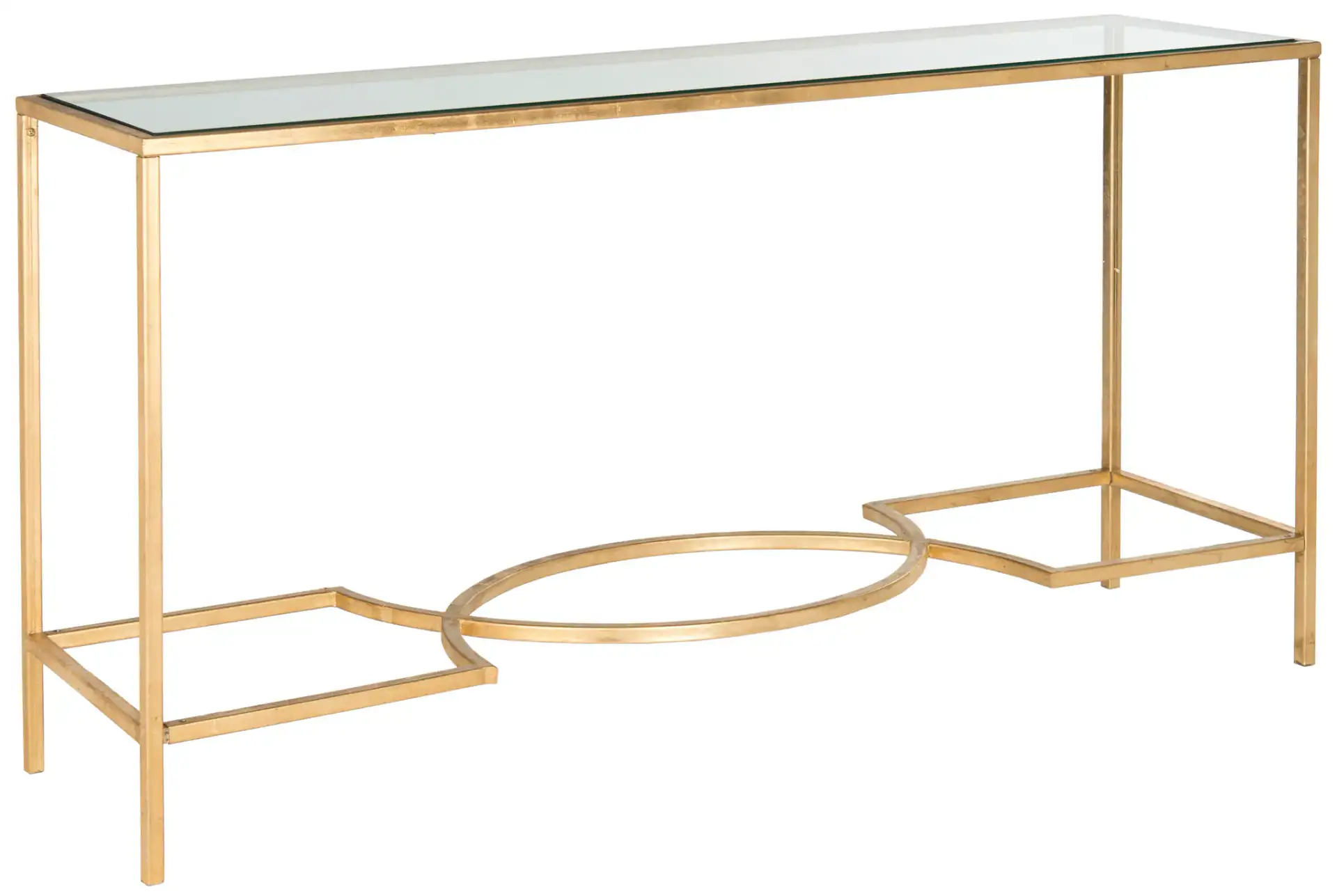 Inga Console in Gold / Clear, detail view
