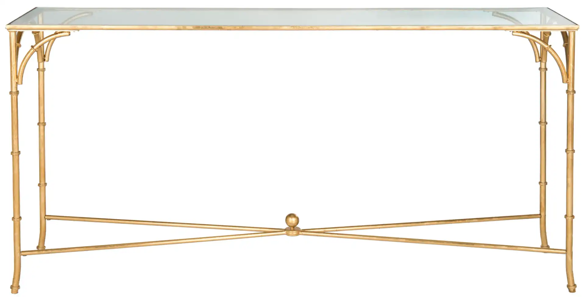 Maurice Console in Gold / Clear