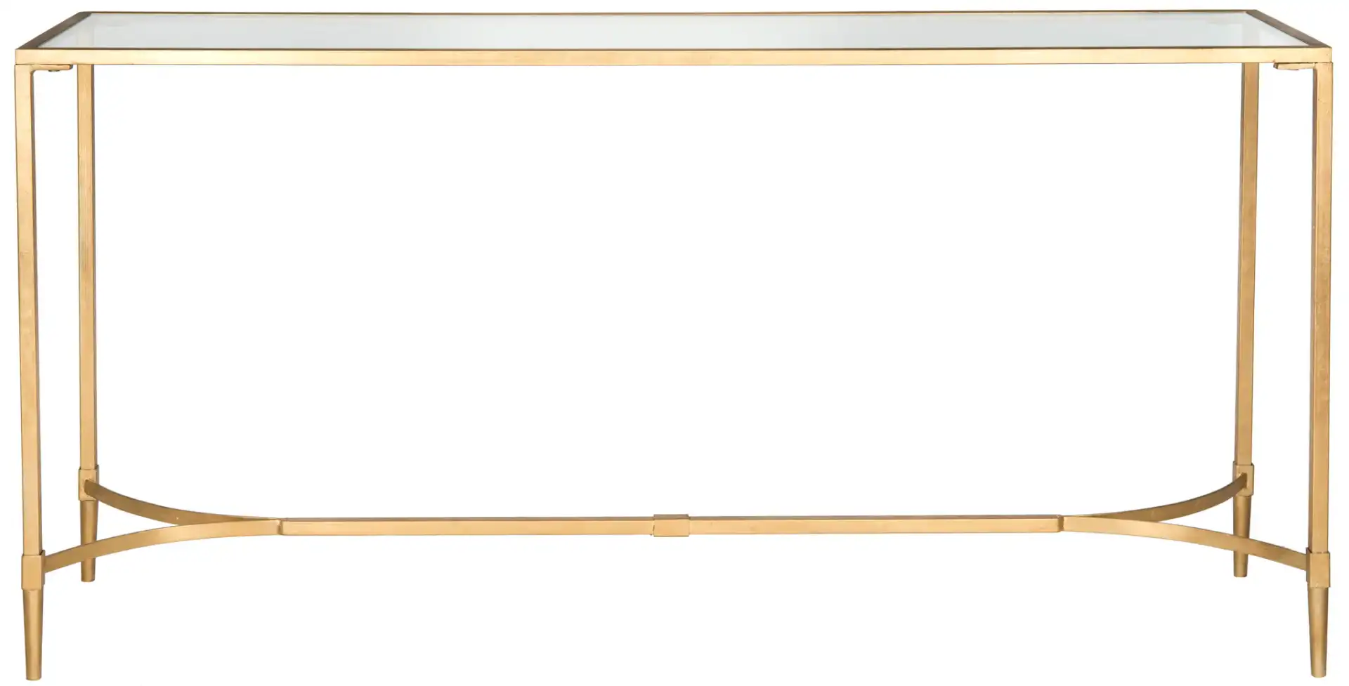 Antwan Console in Gold / Clear