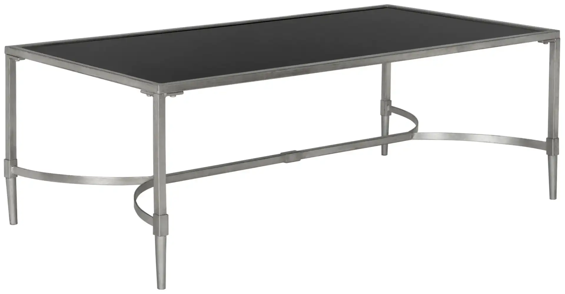 Antwan Coffee Table in Gold / Clear, detail view