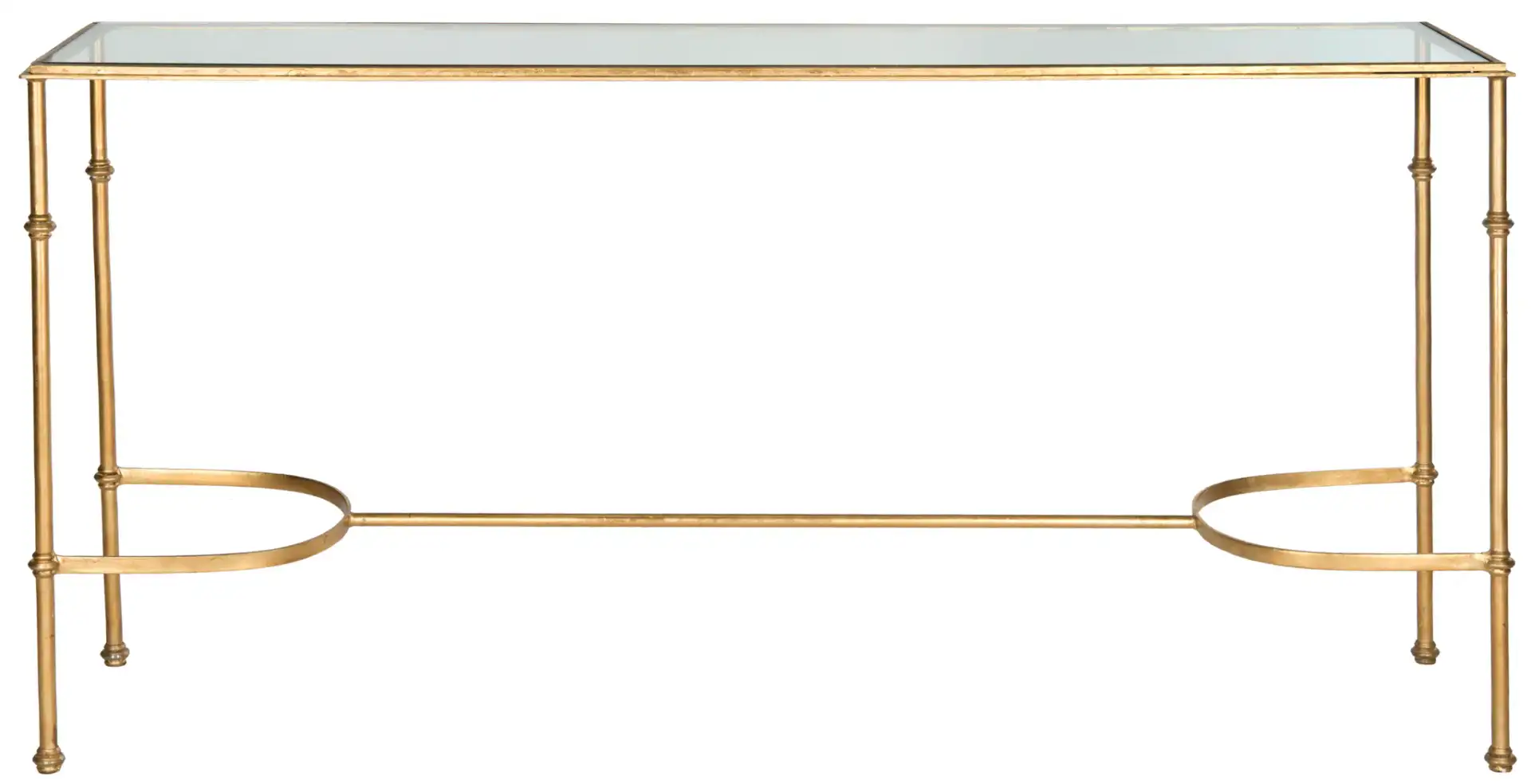 Lucille Console in Gold / Clear