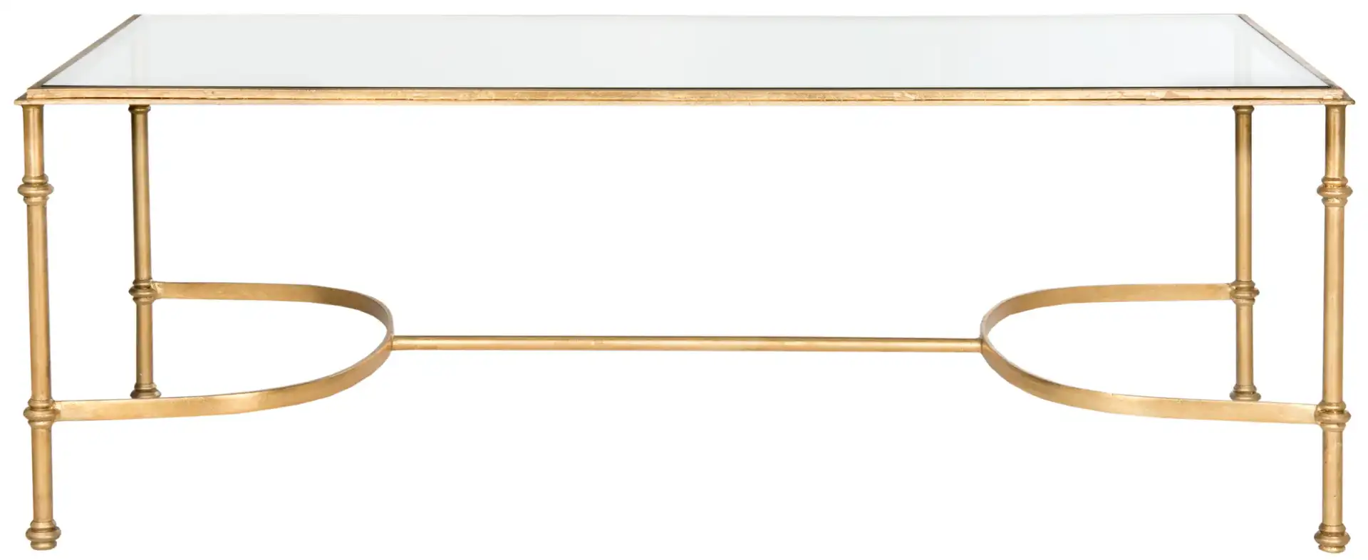Lucille Coffee Table in Gold / Clear