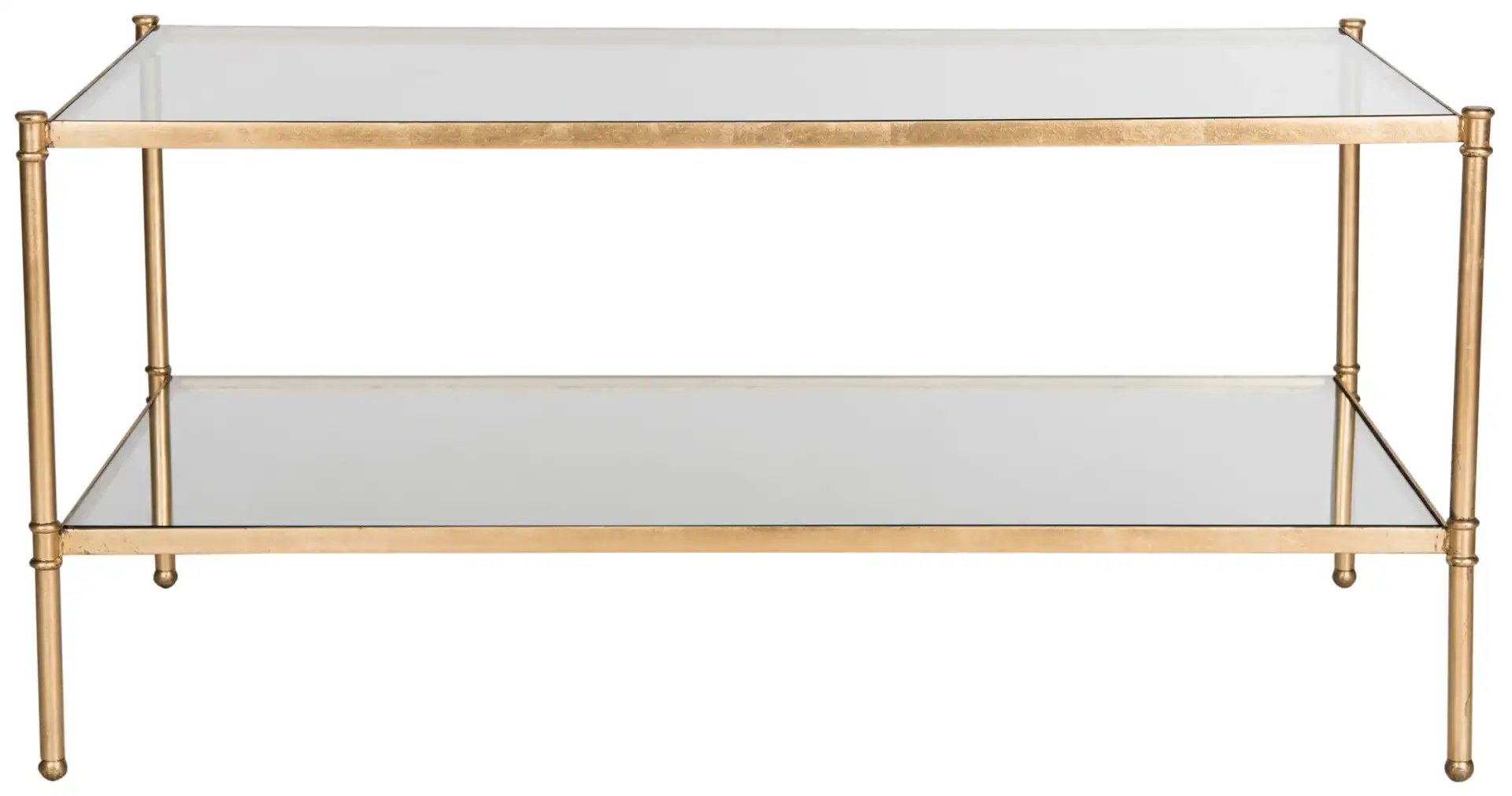 Aslan Coffee Table in Gold / Clear