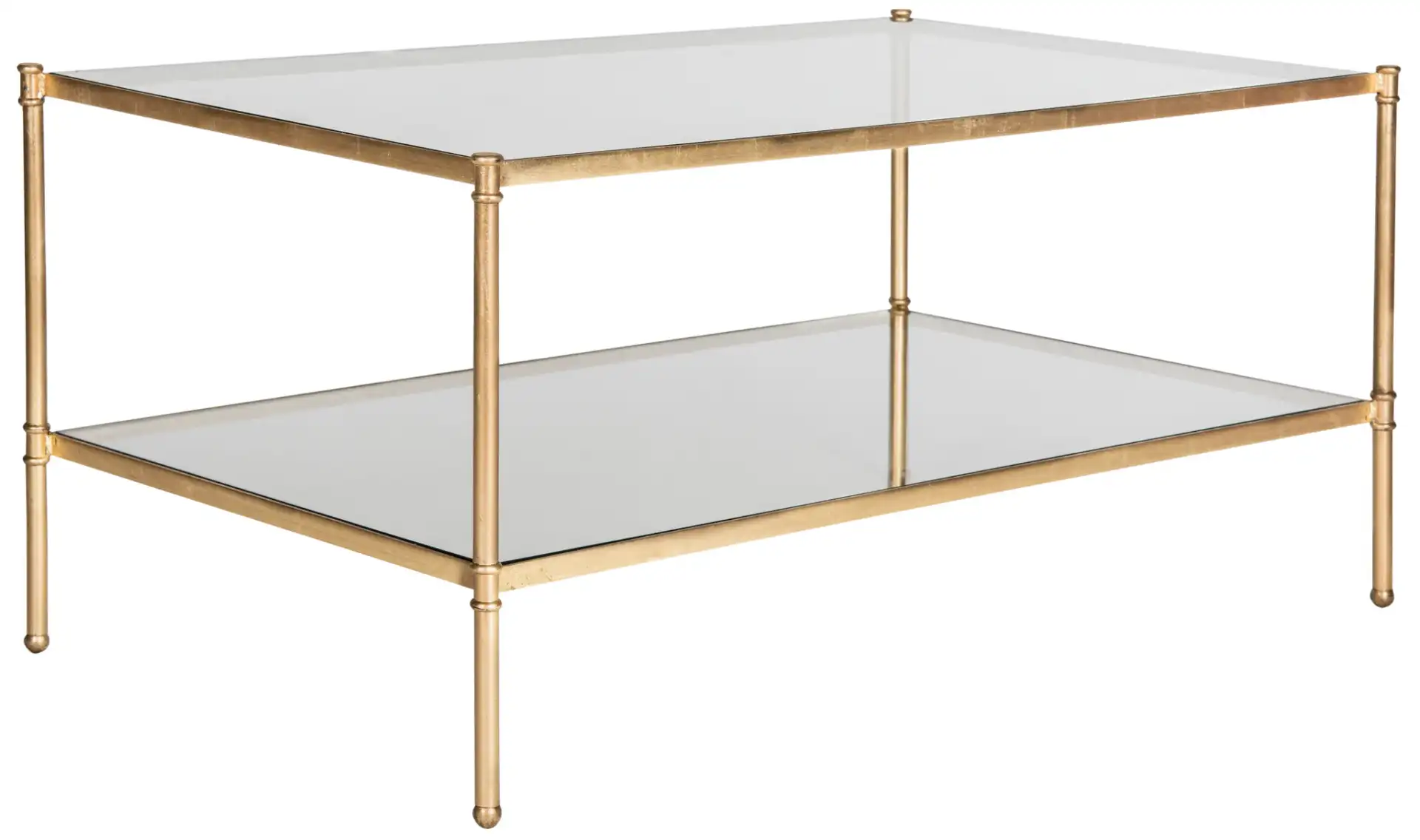 Aslan Coffee Table in Gold / Clear, detail view