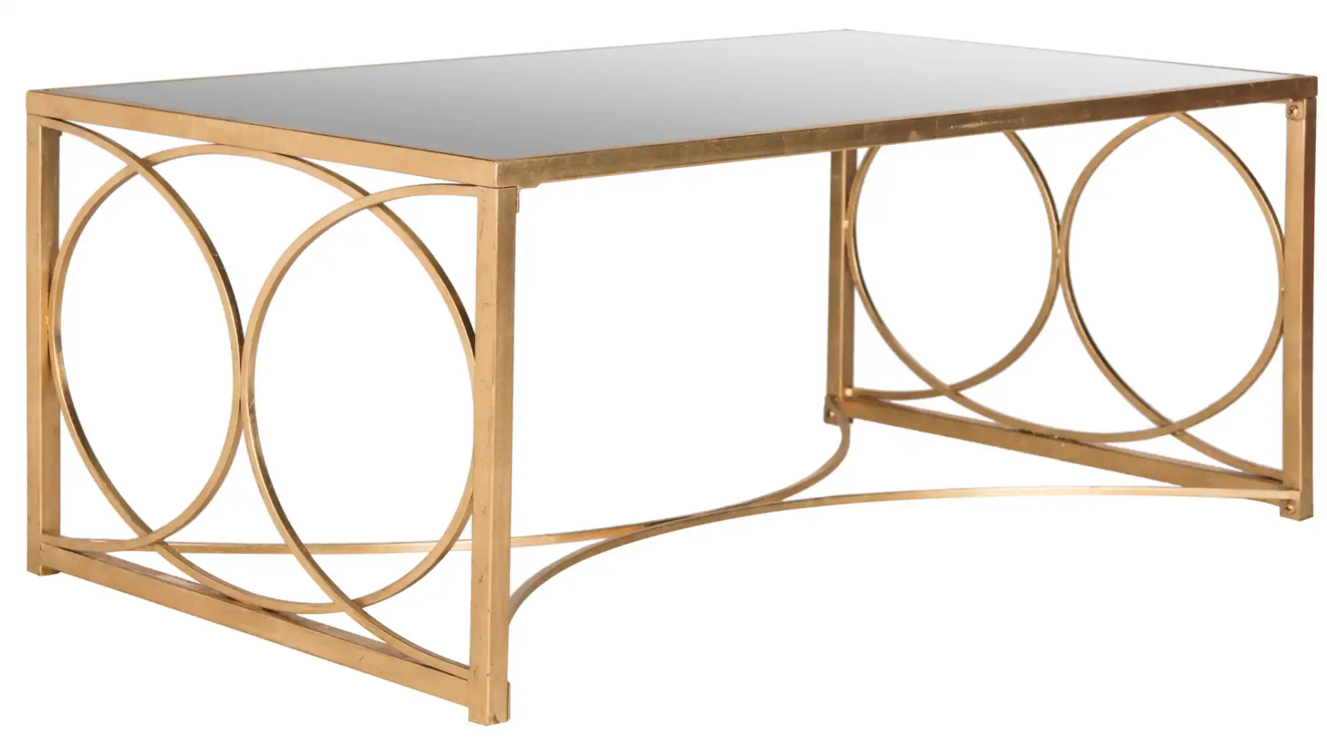 Melosa Coffee Table in Gold, detail view
