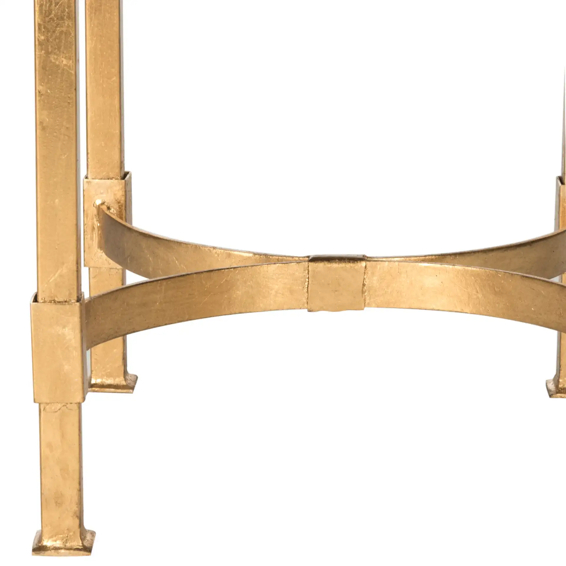 Halyn End Table in Gold, detail view