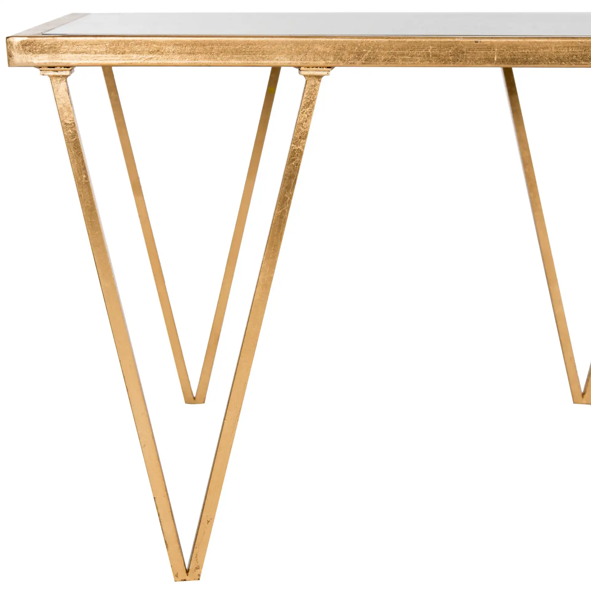 Arlene Coffee Table in Gold, detail view