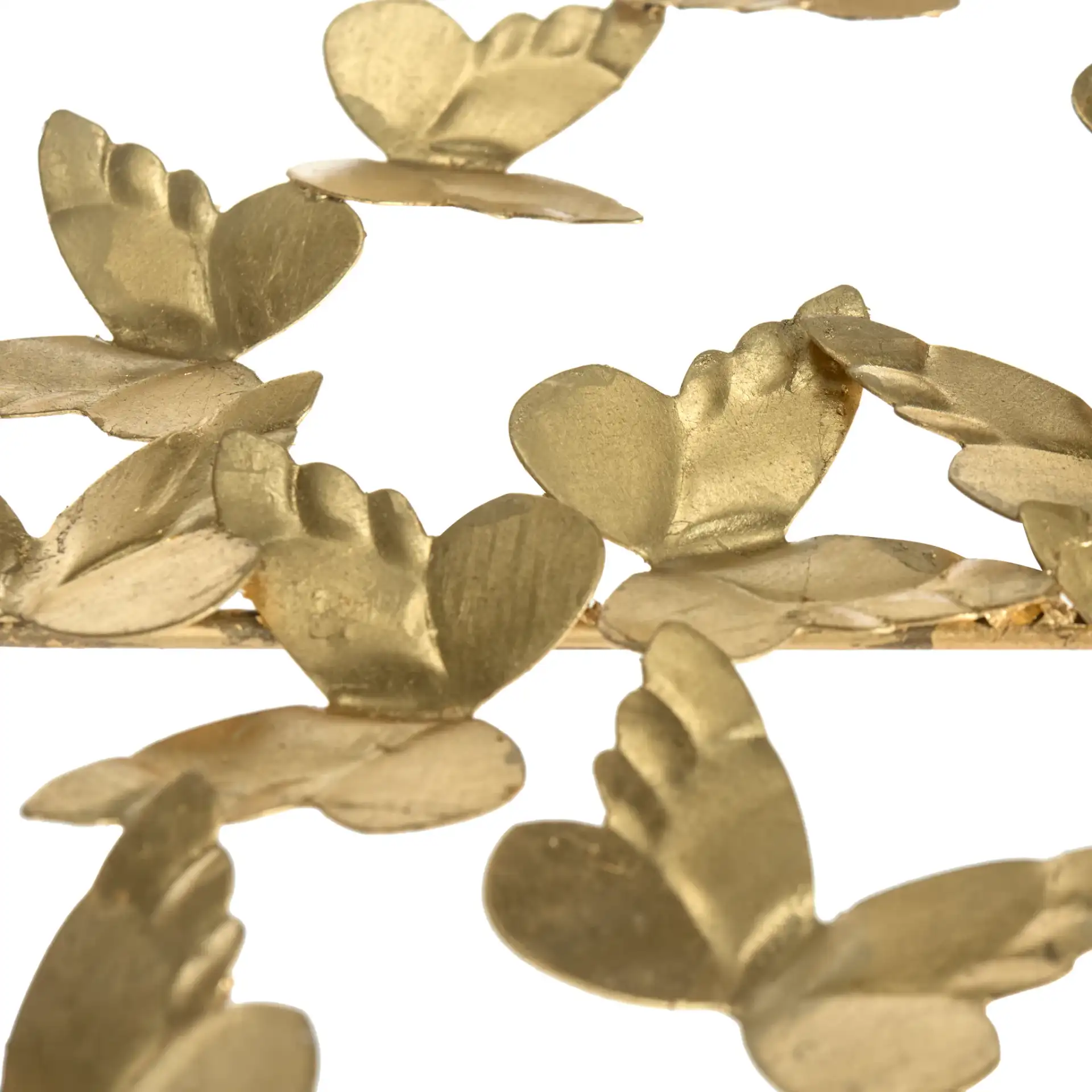Rosalia Butterfly Console in Gold / Clear in a styled room