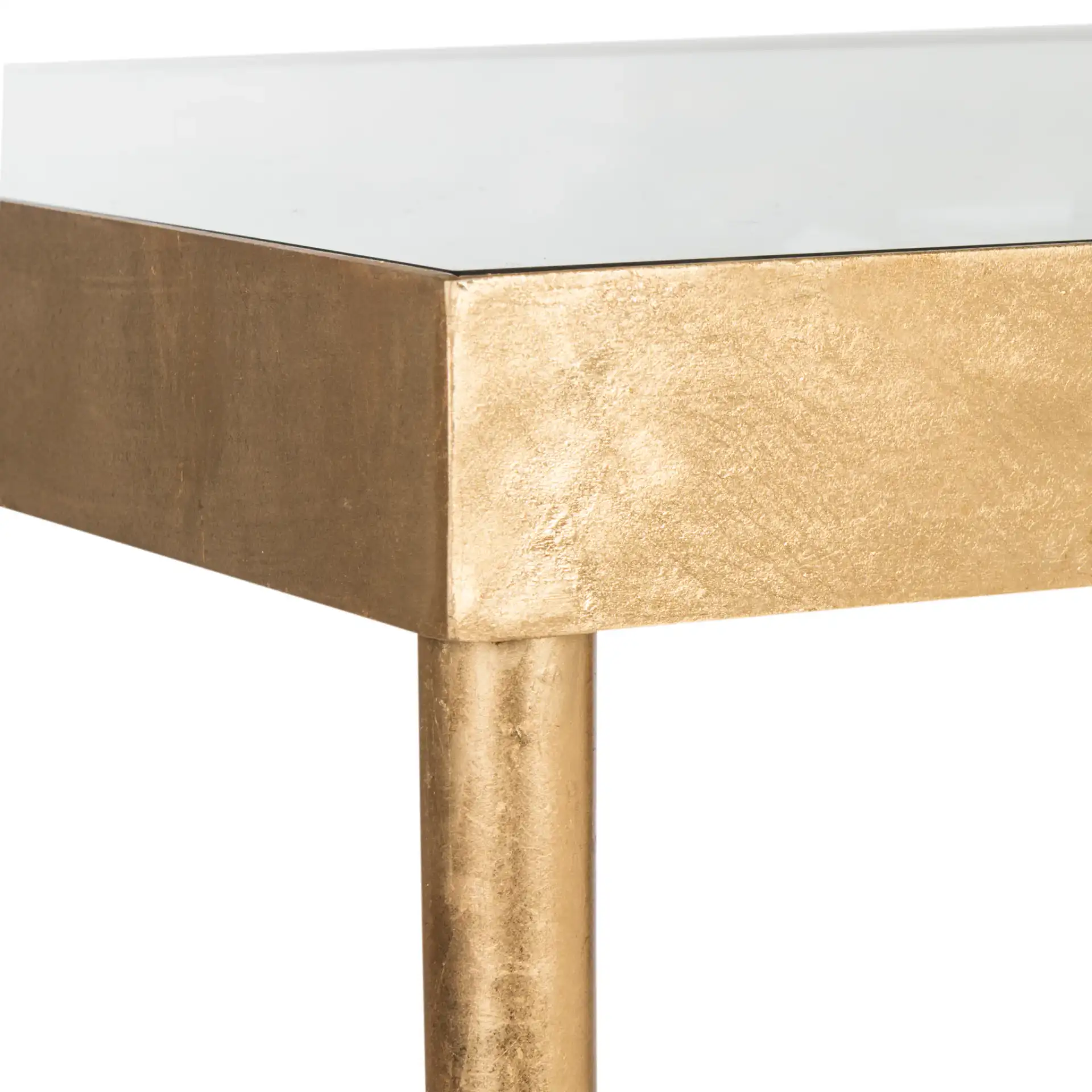 Rosalia Butterfly Console in Gold / Clear, detail view