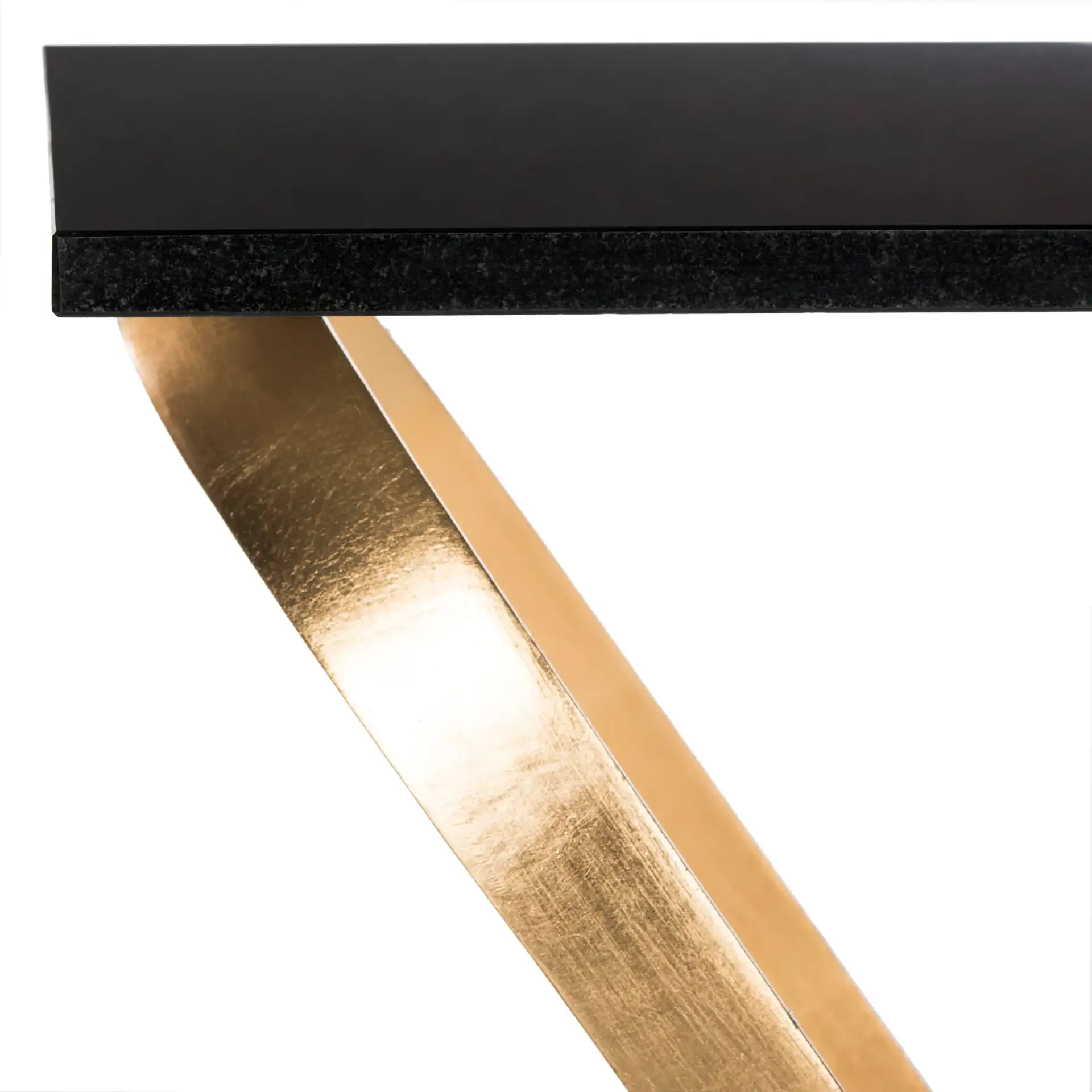 Dovie Side Table in Gold / Black in a styled room