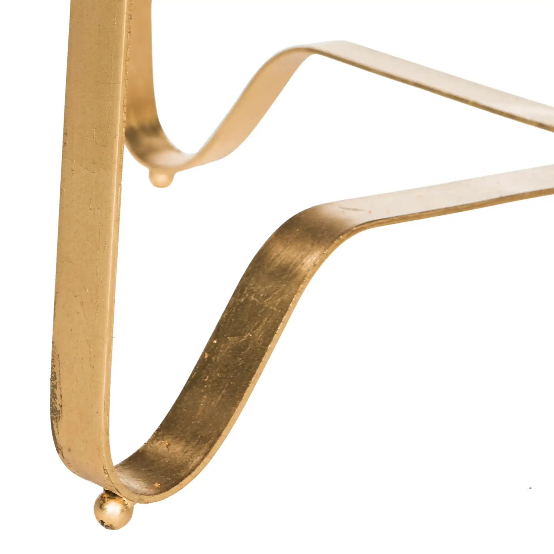 Elisha Accent Table in Gold / Black, detail view