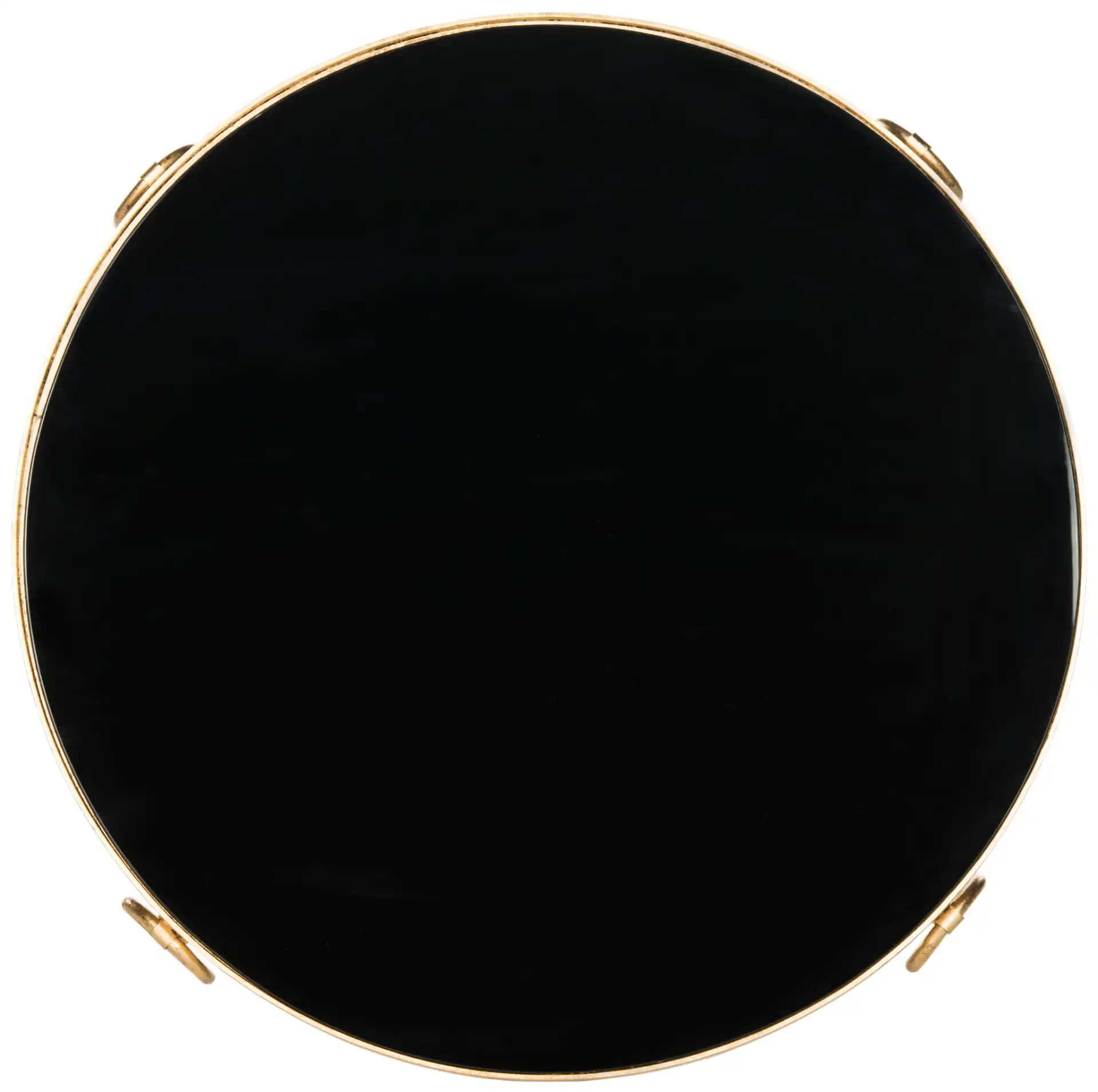 Elisha Accent Table in Gold / Black, detail view