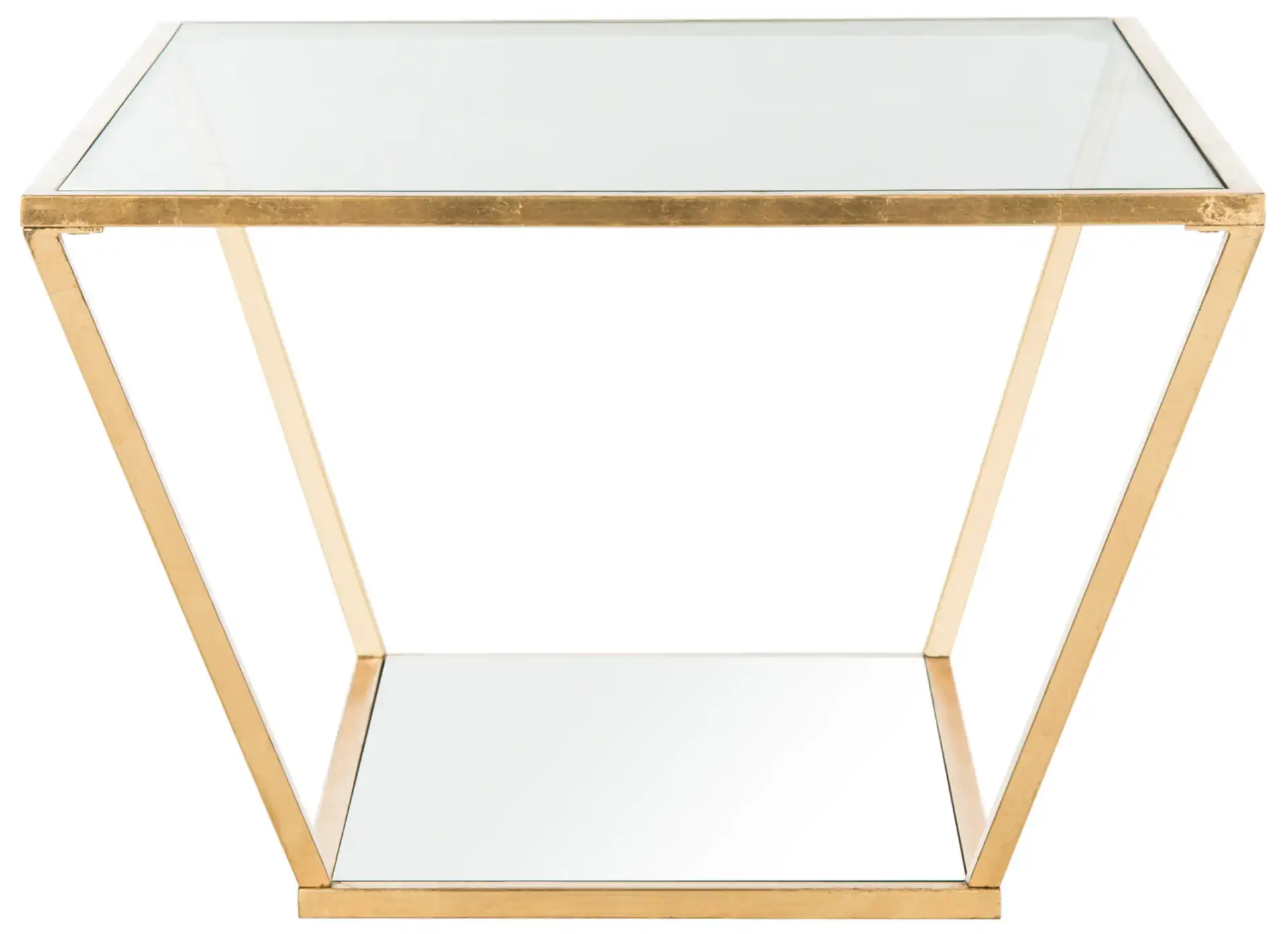 Allene Coffee Table in Gold, detail view