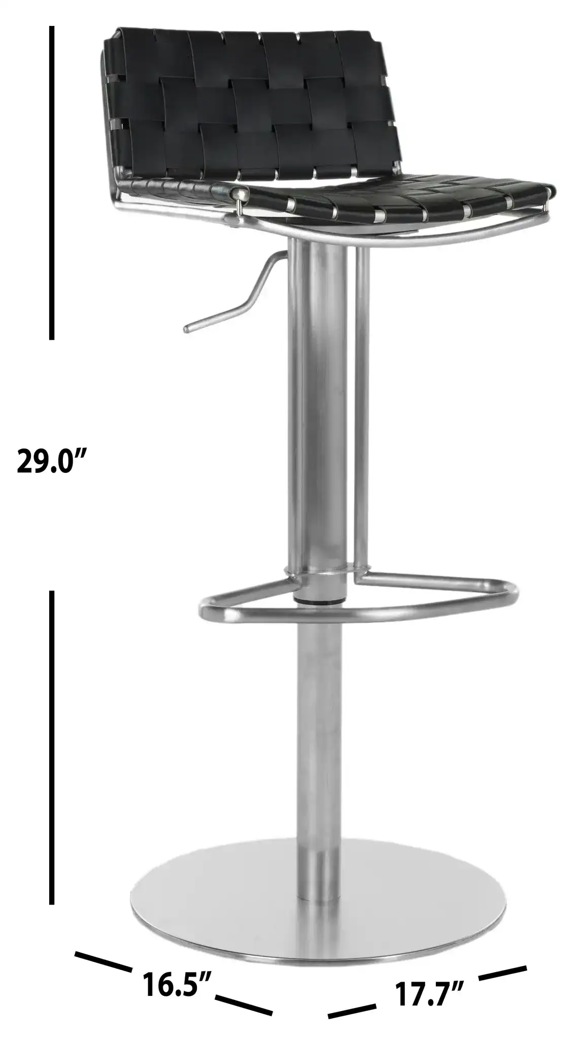 Floyd Barstool in Black, detail view