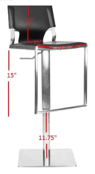 Armondo Barstool in Black, detail view