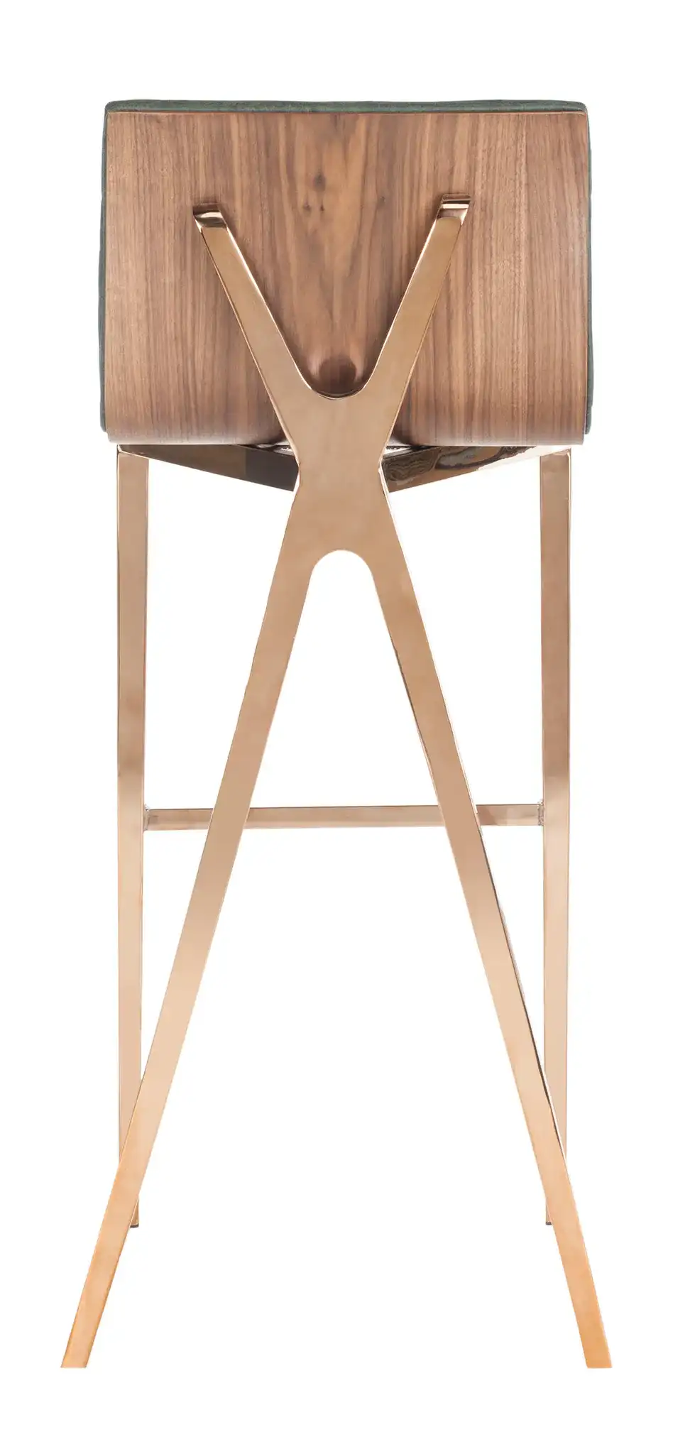 Mckay Barstool in Brown / Copper, detail view
