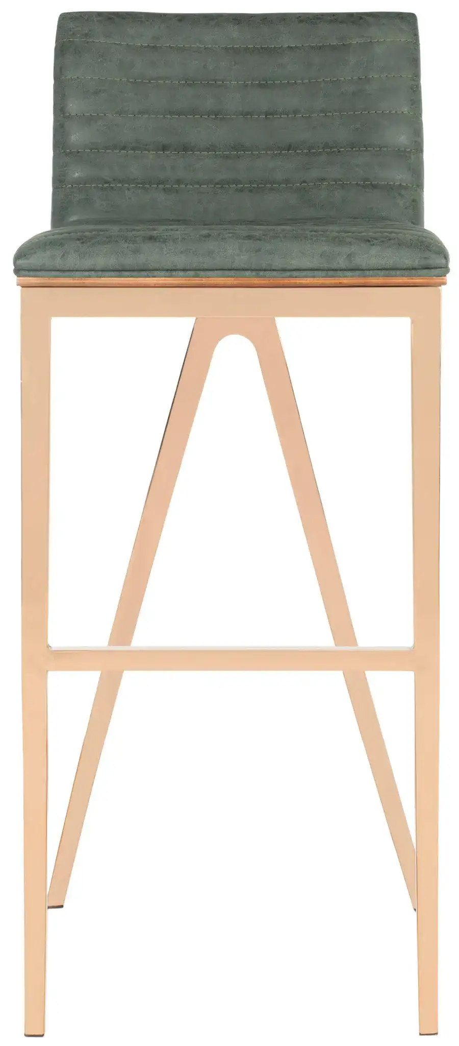 Mckay Barstool in Brown / Copper, detail view