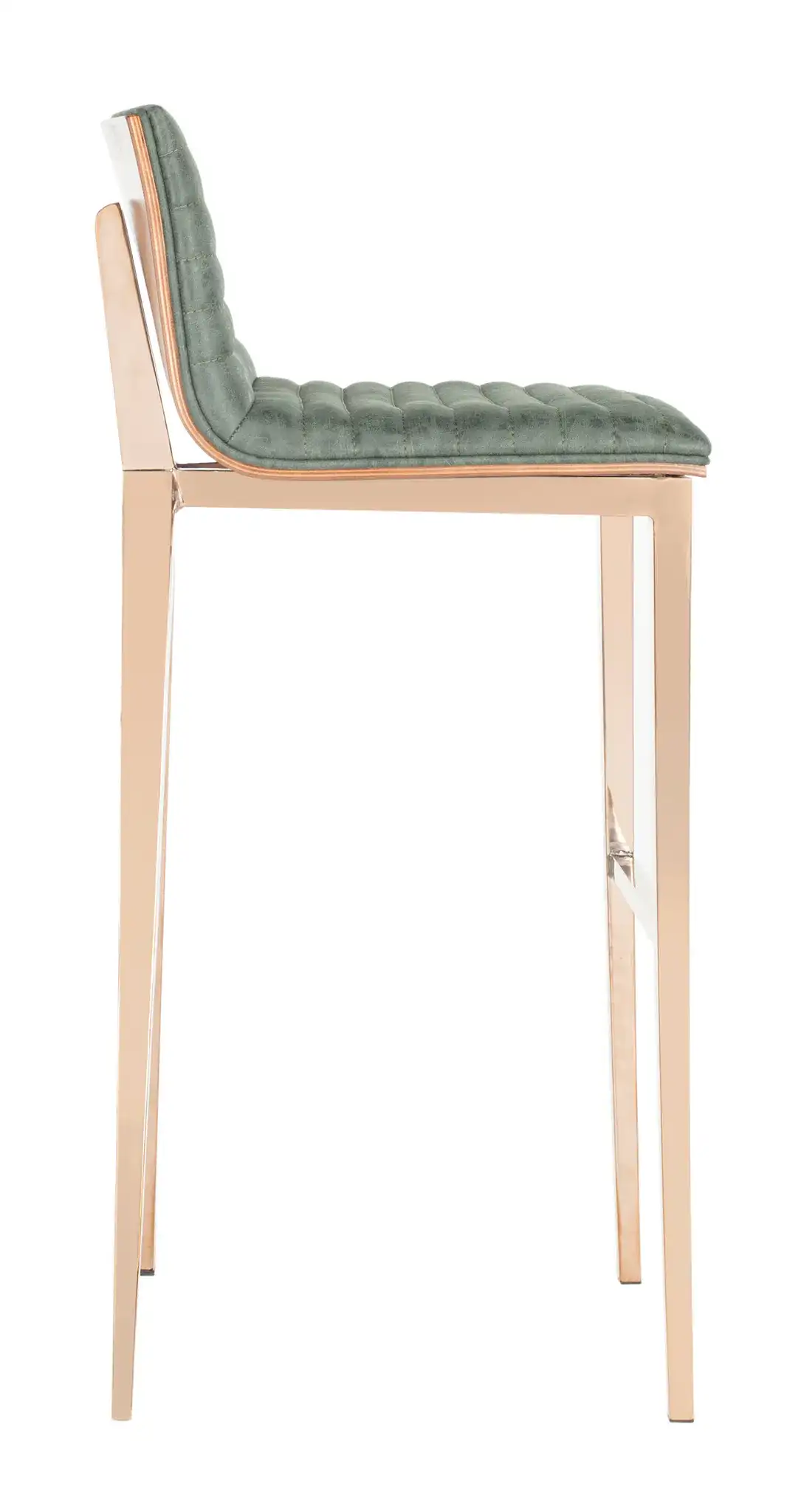Mckay Barstool in Brown / Copper, detail view