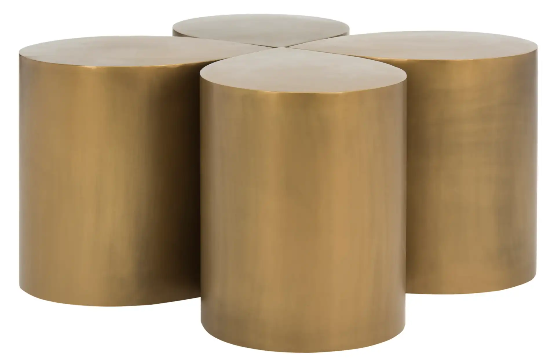 Tilly Coffee Table in Antique Brass, detail view