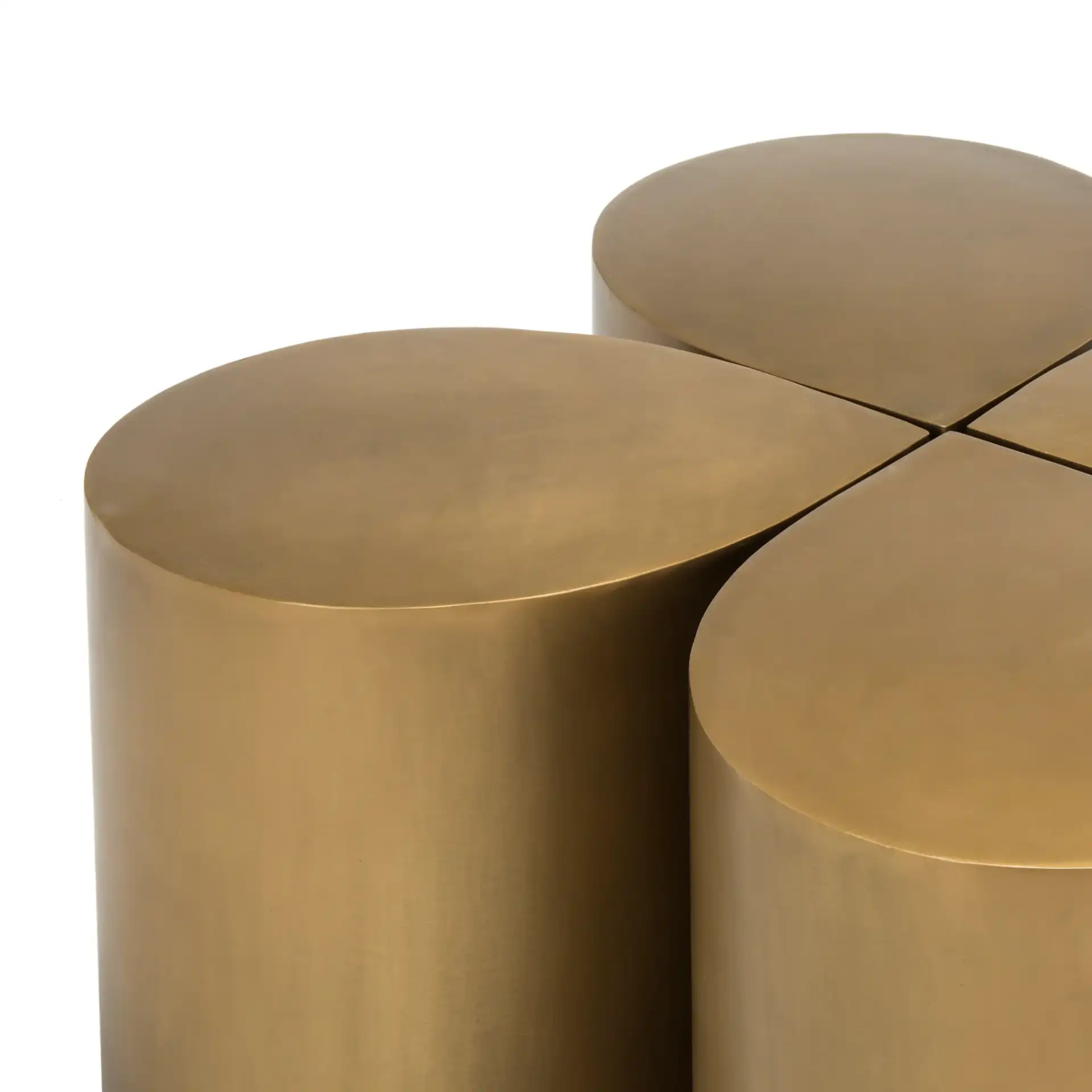 Tilly Coffee Table in Antique Brass, detail view