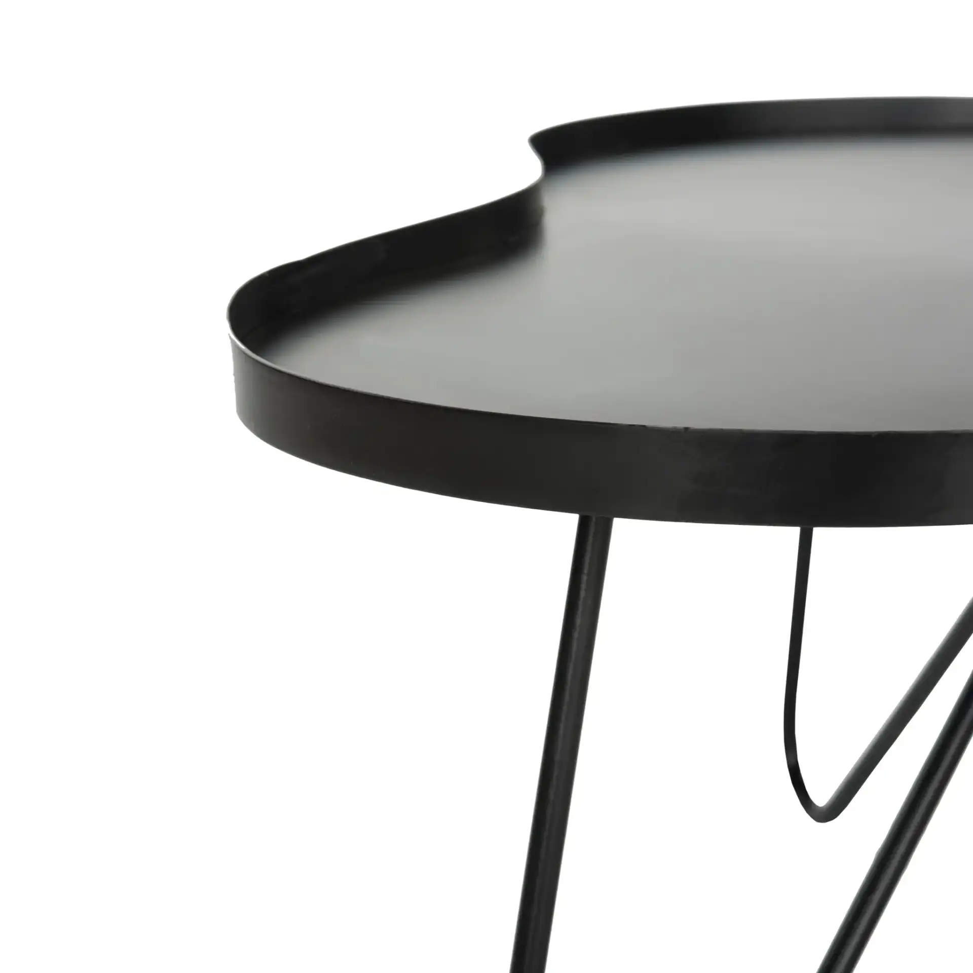 Lenna Coffee Table in Black in a styled room