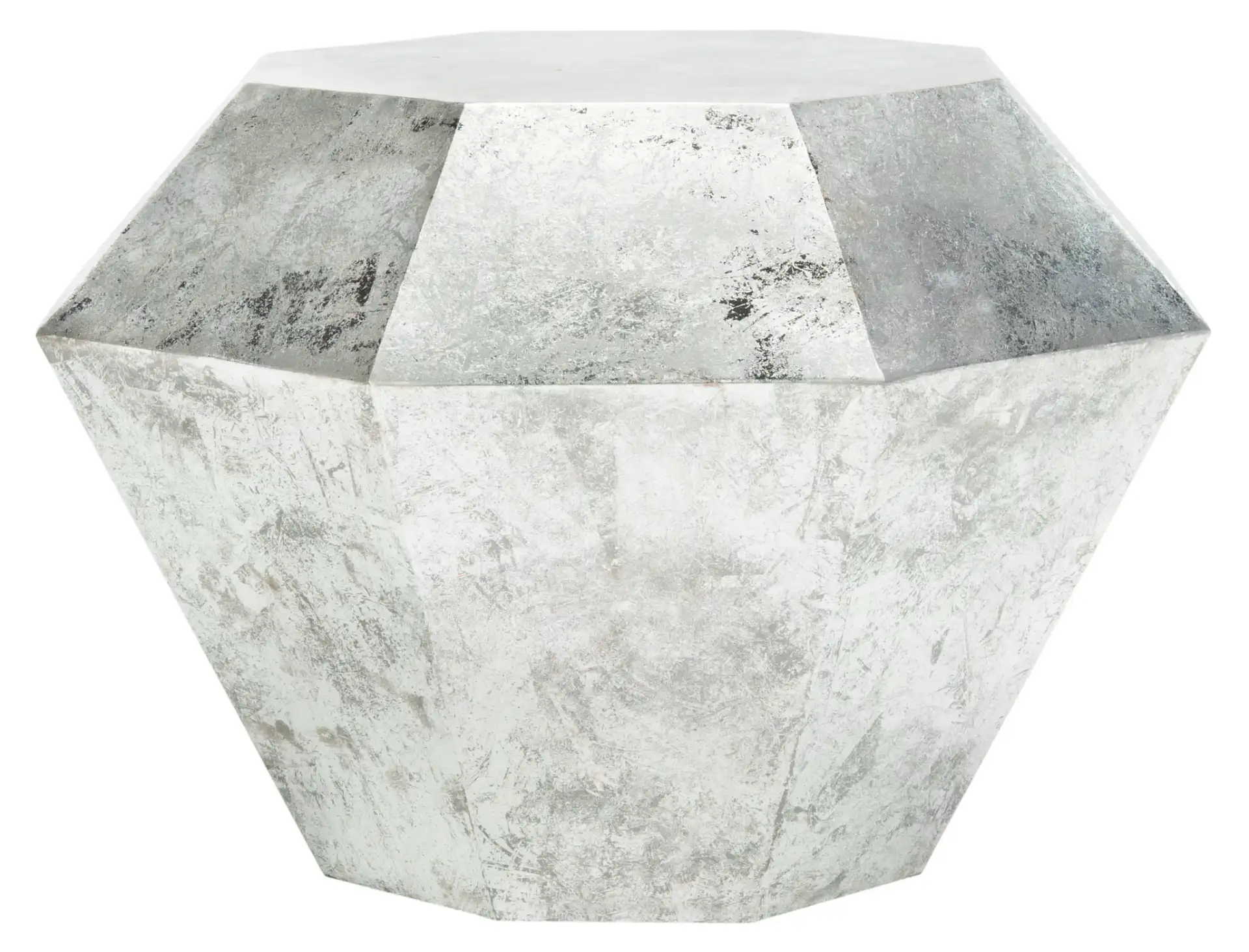 Grace Diamond Accent Table in Antique Copper
