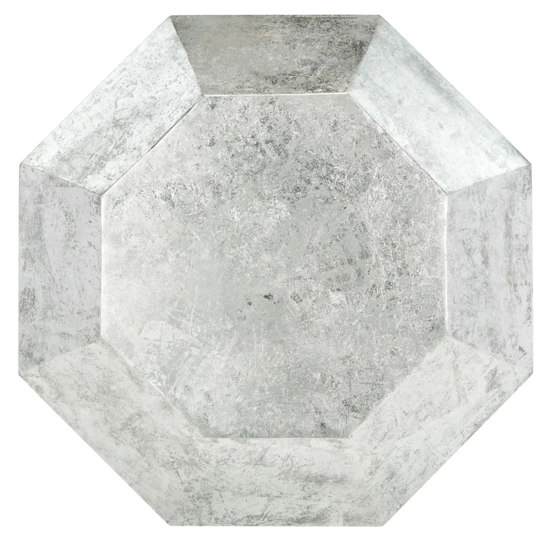Grace Diamond Accent Table in Antique Copper, detail view